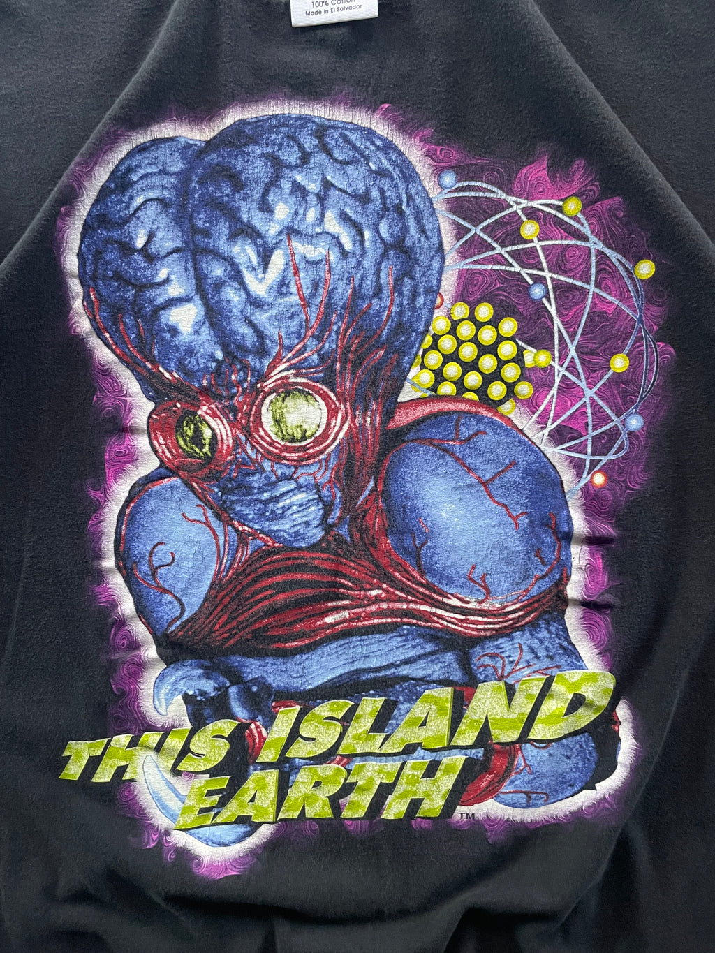 Vintage 1997 Universal Studios Monsters Island Earth Alien Tee Shirt - M