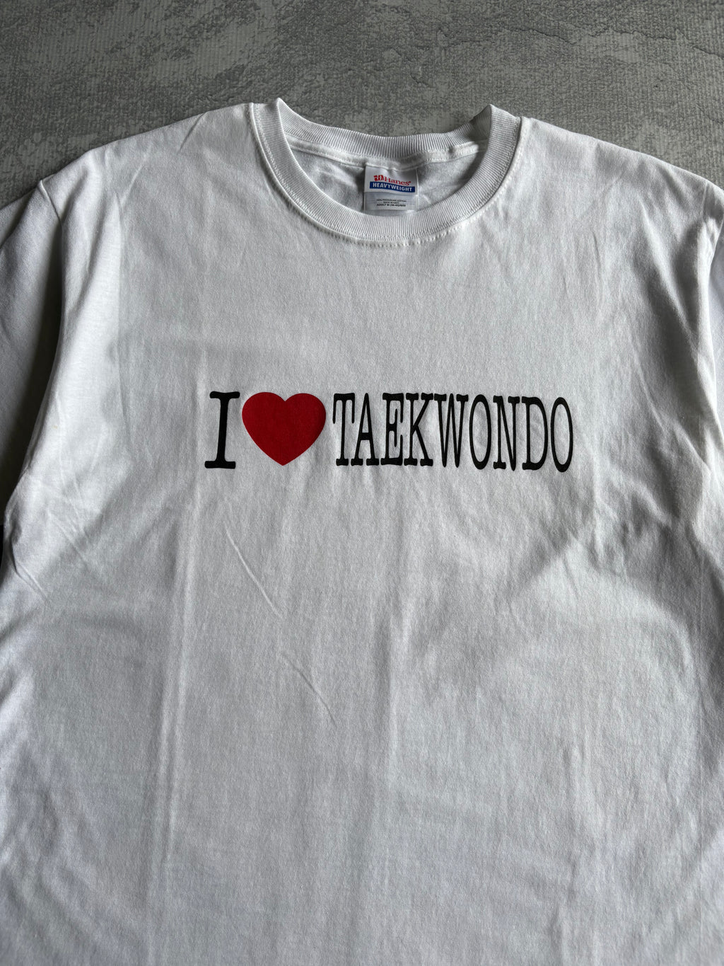 Vintage 2000s I Love Taekwondo White Tee Shirt - XL