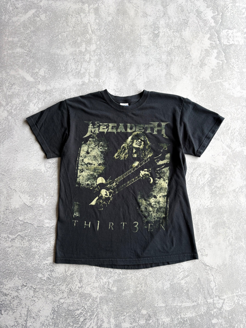 Vintage 2000s Megadeth Thir3en Dave Mustaine Tee Shirt - M