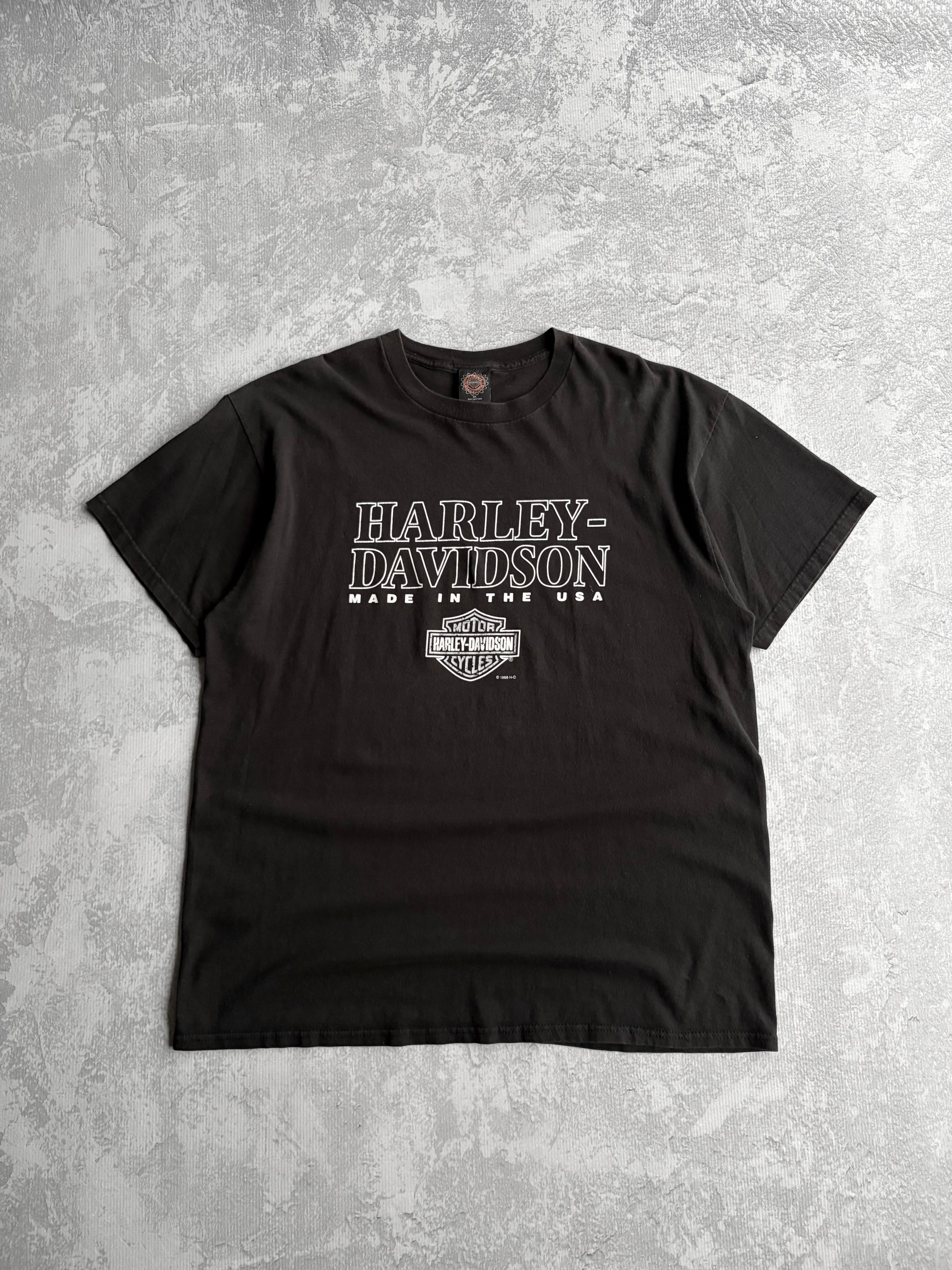Vintage 1996 Harley Davidson Spell Out Tee Shirt - XL