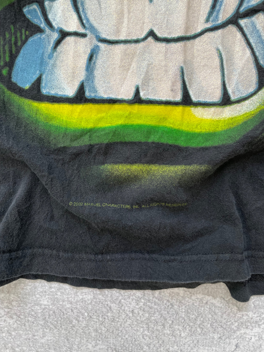 Vintage 2002 Marvel Hulk Big Face Tee Shirt