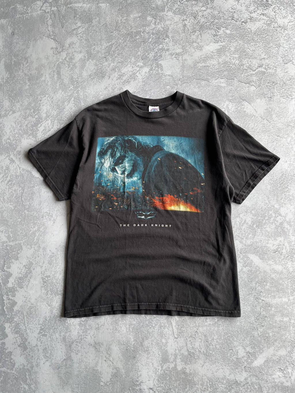 Vintage The Dark Knight Heath Ledger Joker Movie Promo Tee Shirt - L