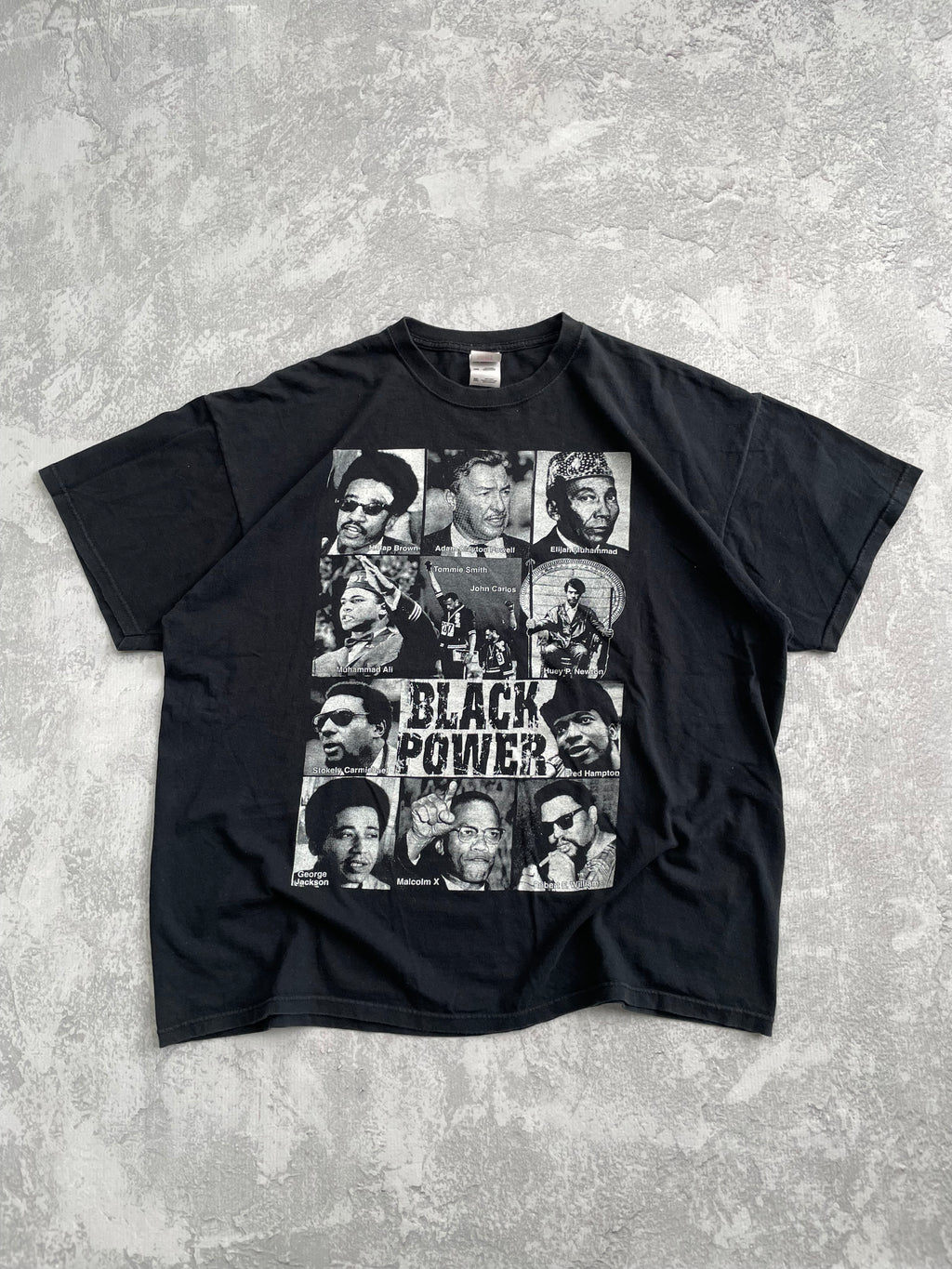 Vintage 2000s Black Power Figures Tee Shirt - 2XL