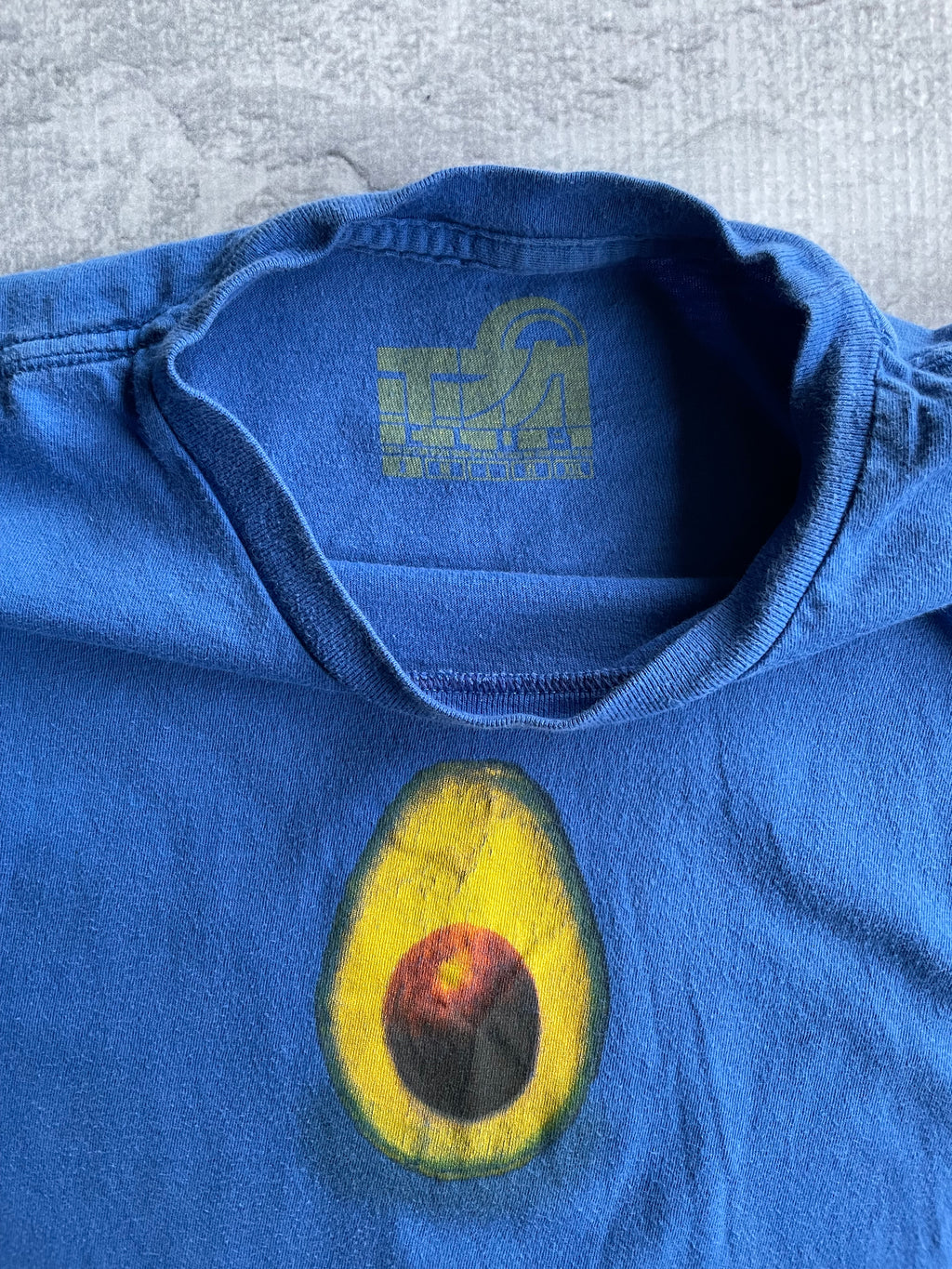 Vintage 2006  Pearl Jam Avocado Tour Blue Tee Shirt - S