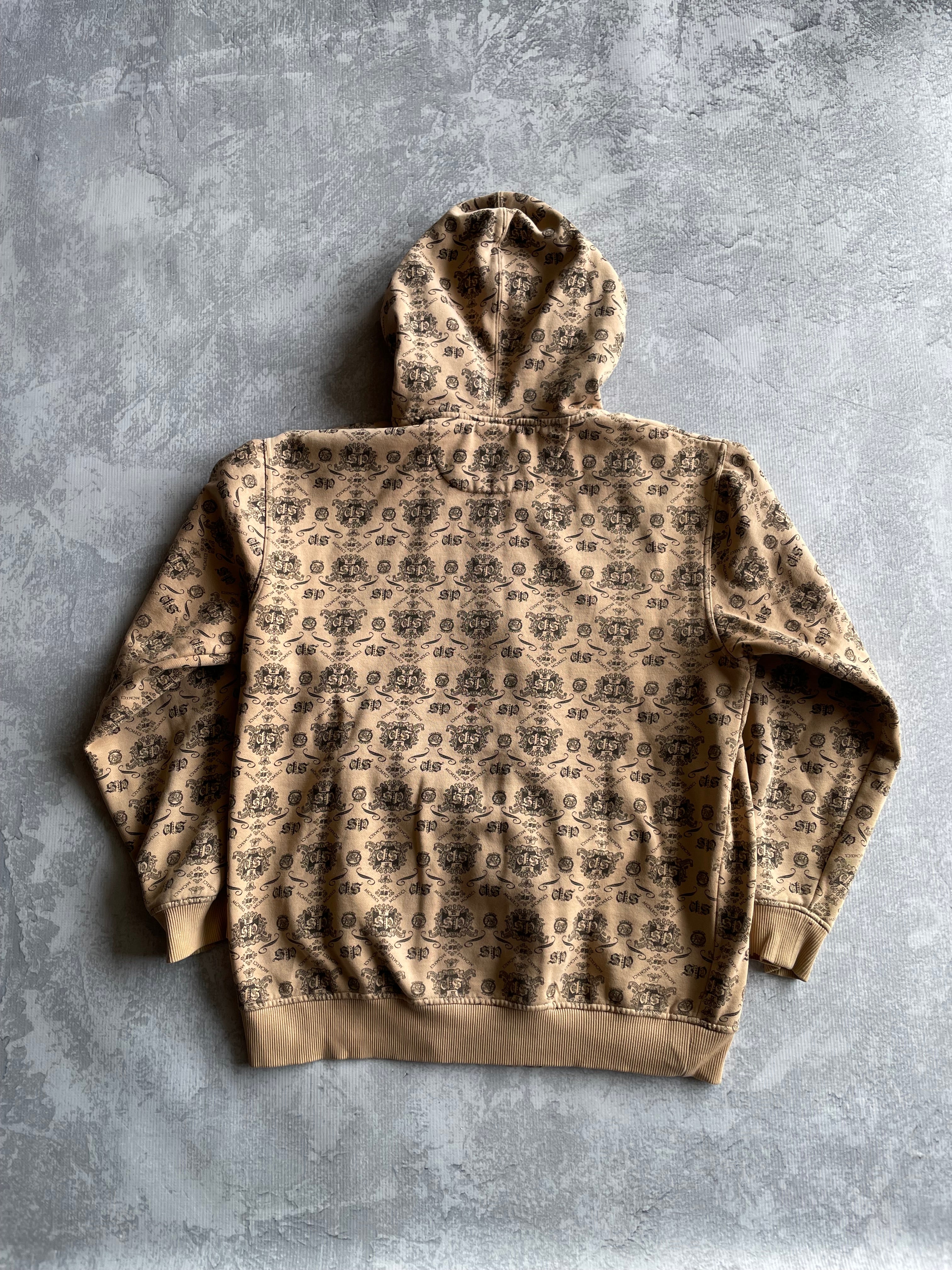 Vintage Y2K Southpole “MCMXCI” Motif Monogram AOP Hoodie - L