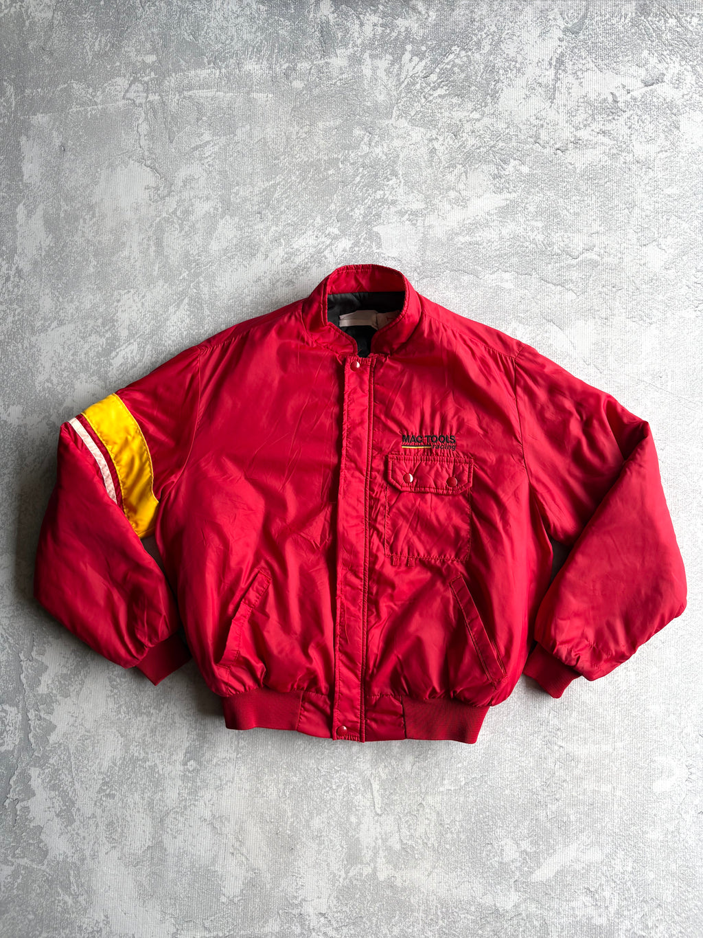 Vintage 90s MAC Racing Gear by Swingster Mac Tools Cropped Racing Jacket - L