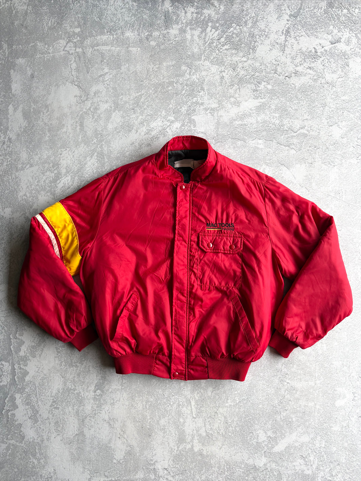 Vintage 90s MAC Racing Gear by Swingster Mac Tools Cropped Racing Jacket - L