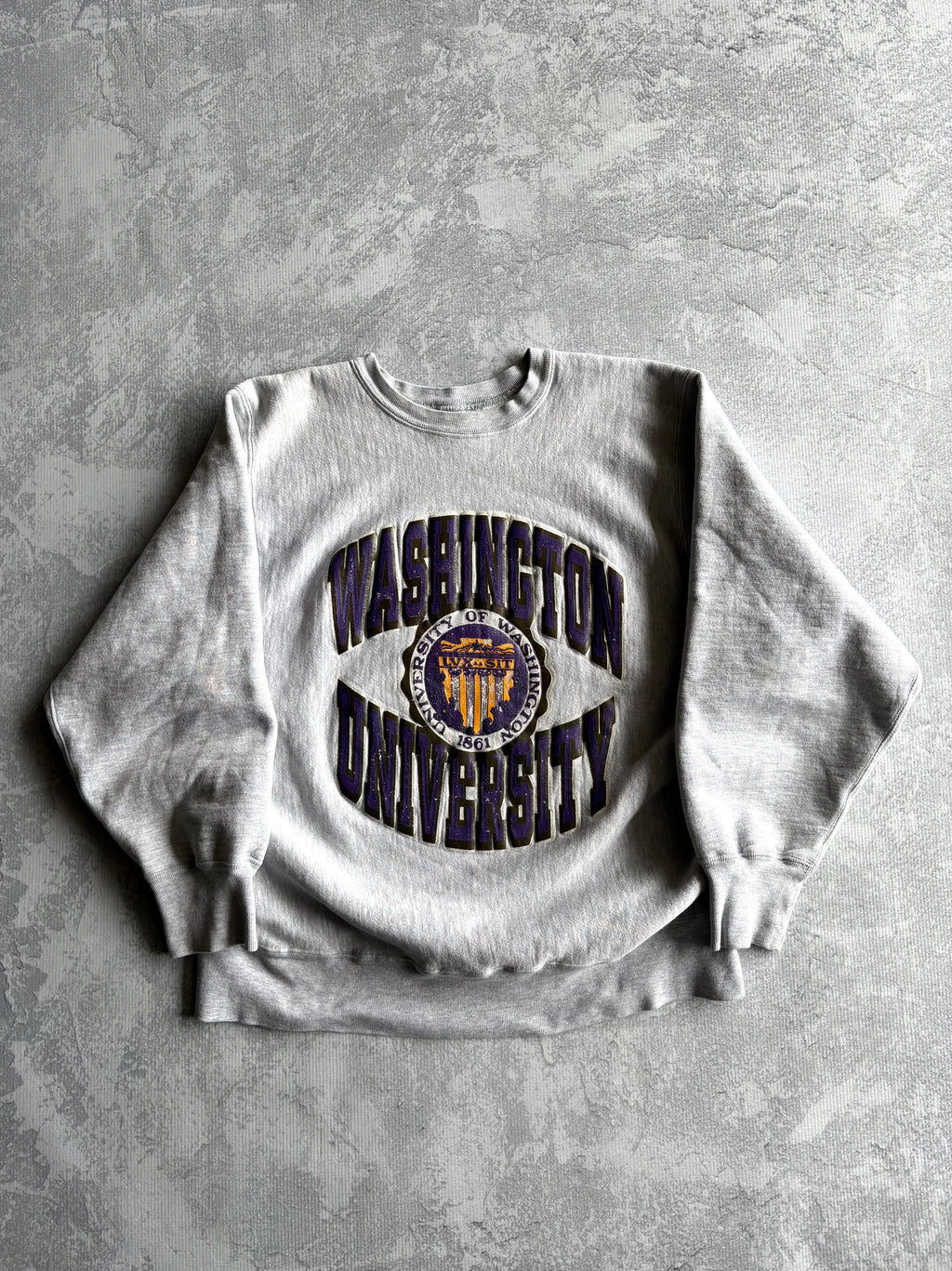 Vintage 90s Washington University Champion Reverse Weave Sweatshirt - XL