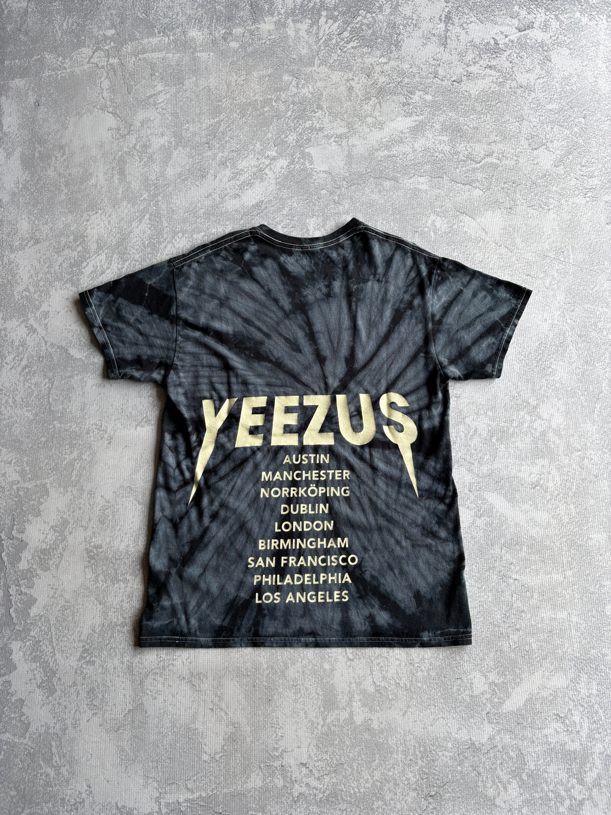 2013 Kanye West Yeezus Europe Tour Merch Reaper Tie Dye Tee Shirt - M
