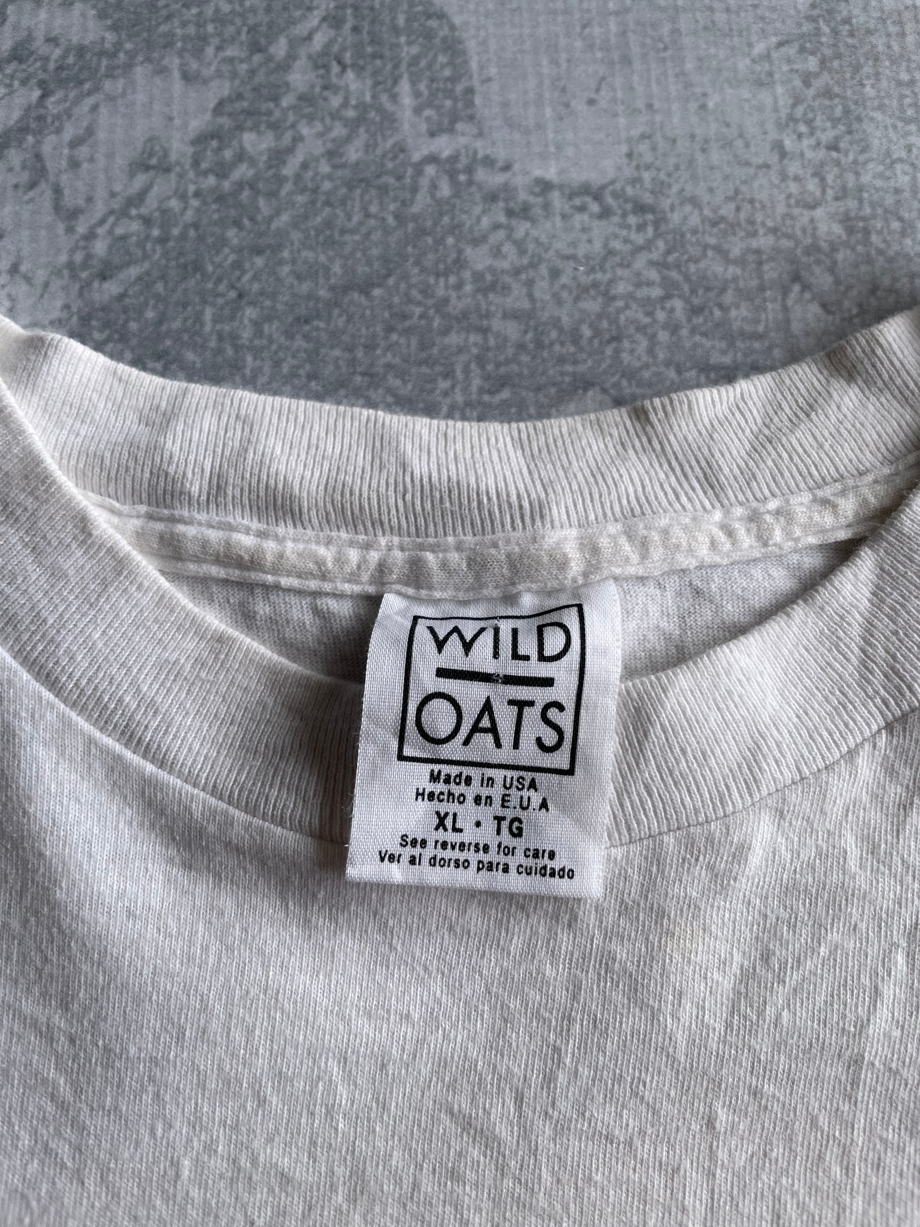 Vintage 1994 Wild Oats Just Did It Nike Parody Basketball Tee Shirt - XL