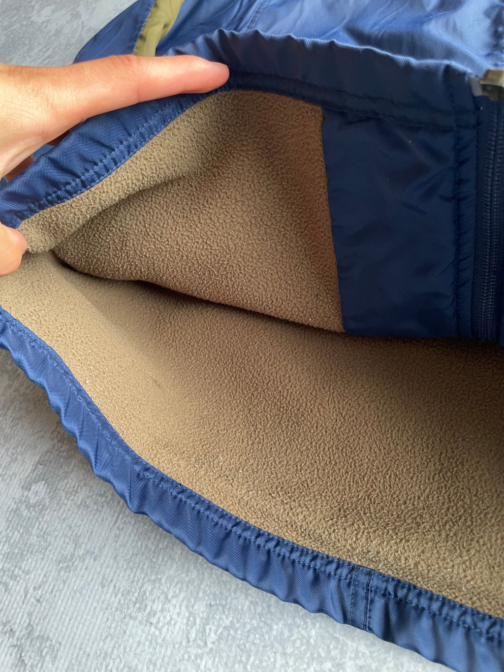 Vintage 2000s Nike Spellout Blue/Green Lined Shell Jacket