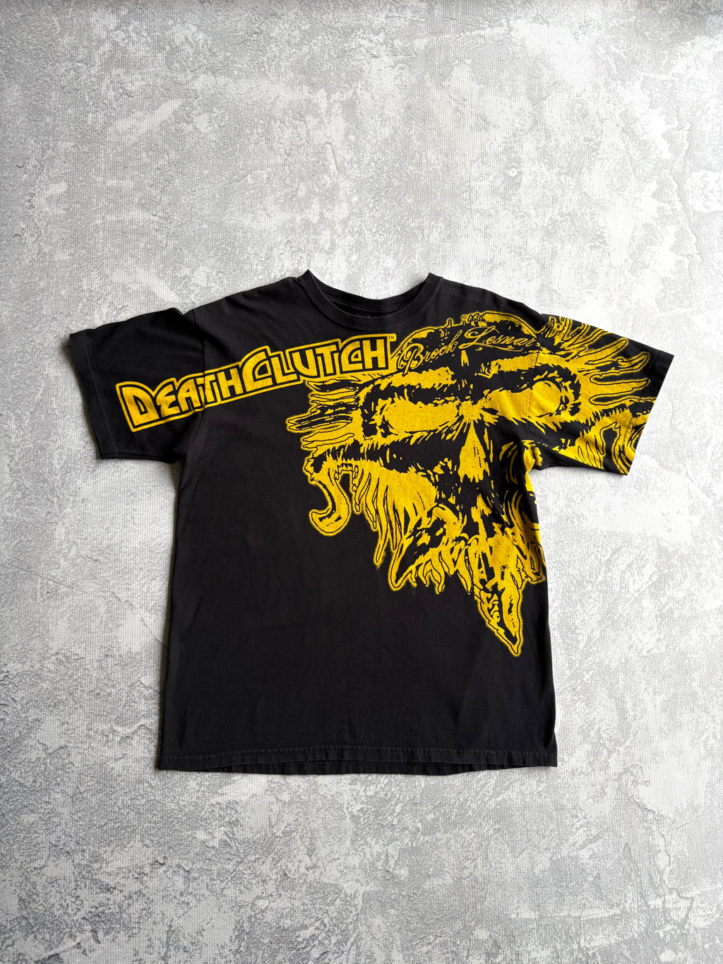 Vintage Y2K Deathclutch Brock Lesnar AOP Tee Shirt - L