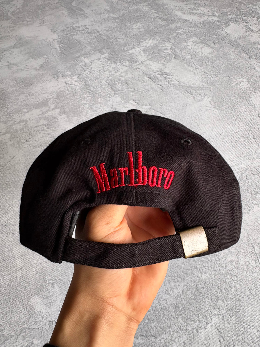 Vintage 90s Malboro SnapBack Black Hat - OS