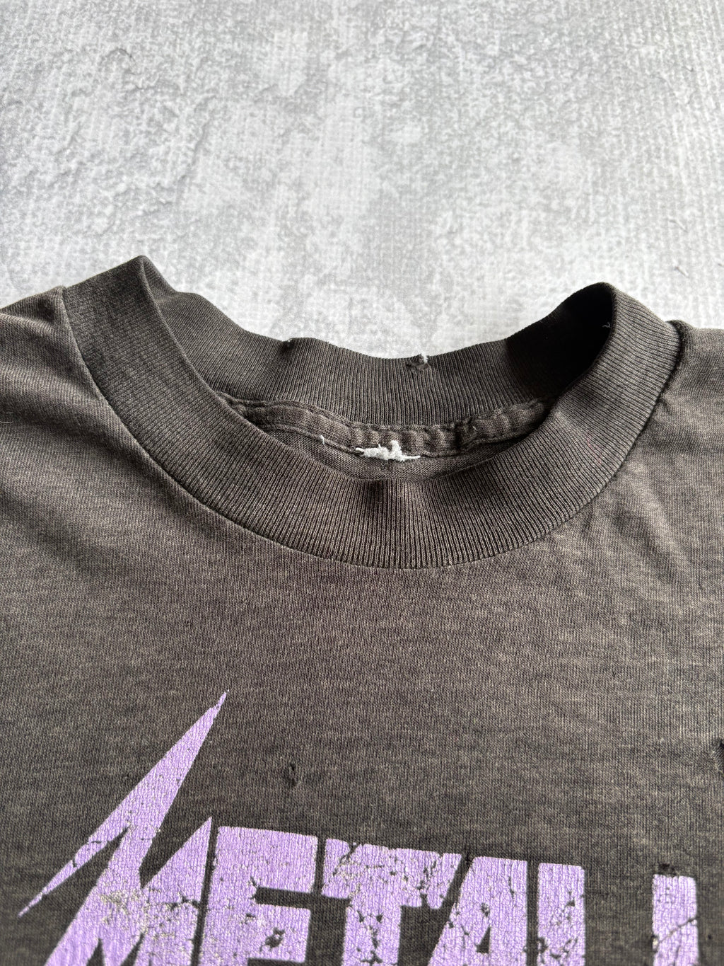 Vintage 1988 Metallica Damaged Justice Tour Thrashed Tee Shirt - L