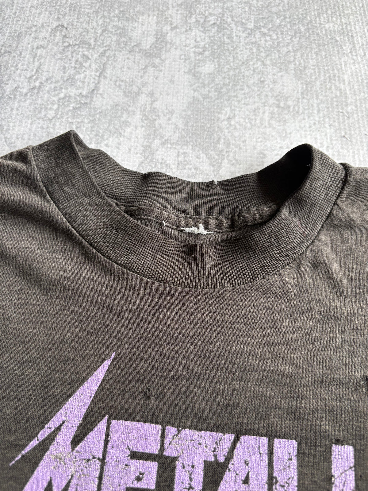 Vintage 1988 Metallica Damaged Justice Tour Thrashed Tee Shirt - L