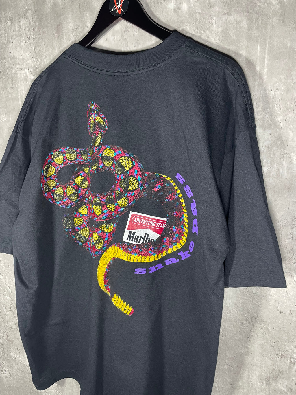 Vintage Rare 1990s Marlboro Snake Pass Tee Shirt - XL