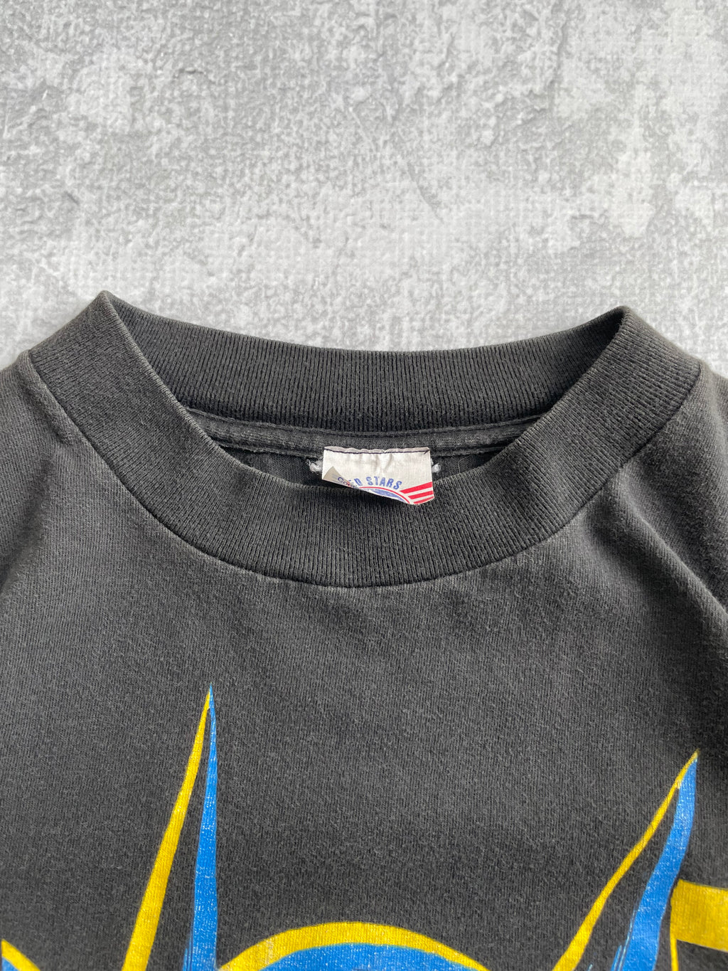 Vintage 1988 Batman Big Print Faded Tee Shirt - L