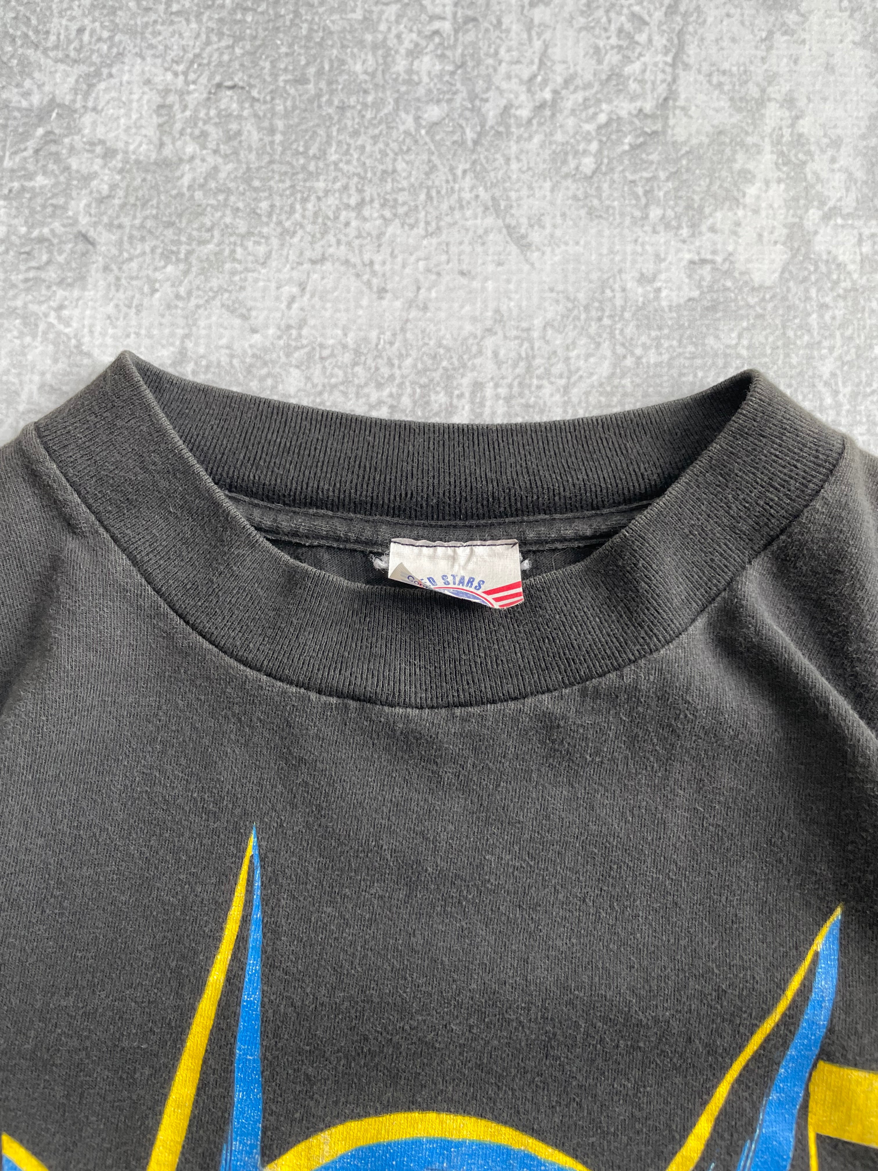 Vintage 1988 Batman Big Print Faded Tee Shirt - L