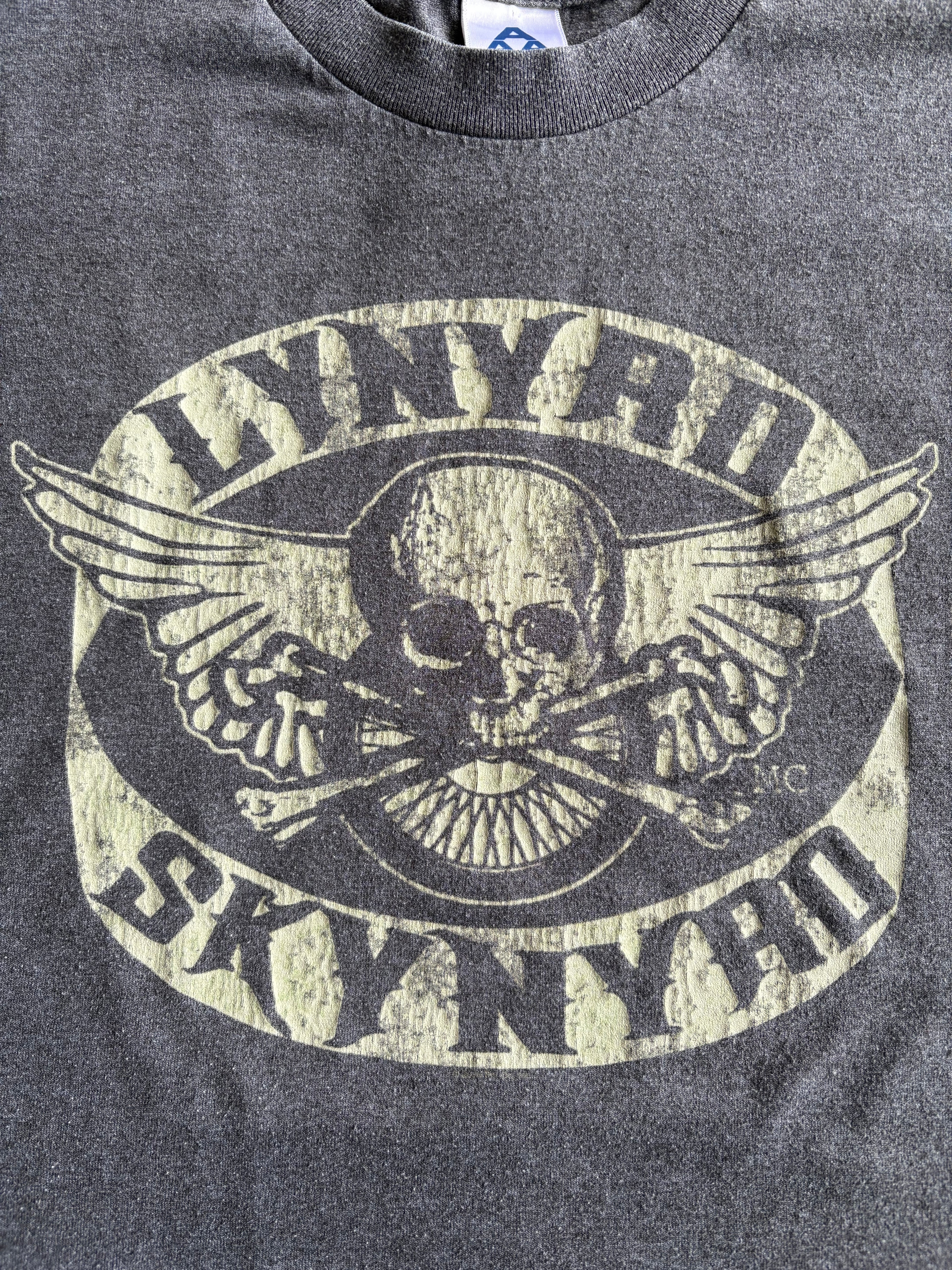 Vintage Y2K Lynyrd Skynyrd Skull Rock Band Tee Shirt - L