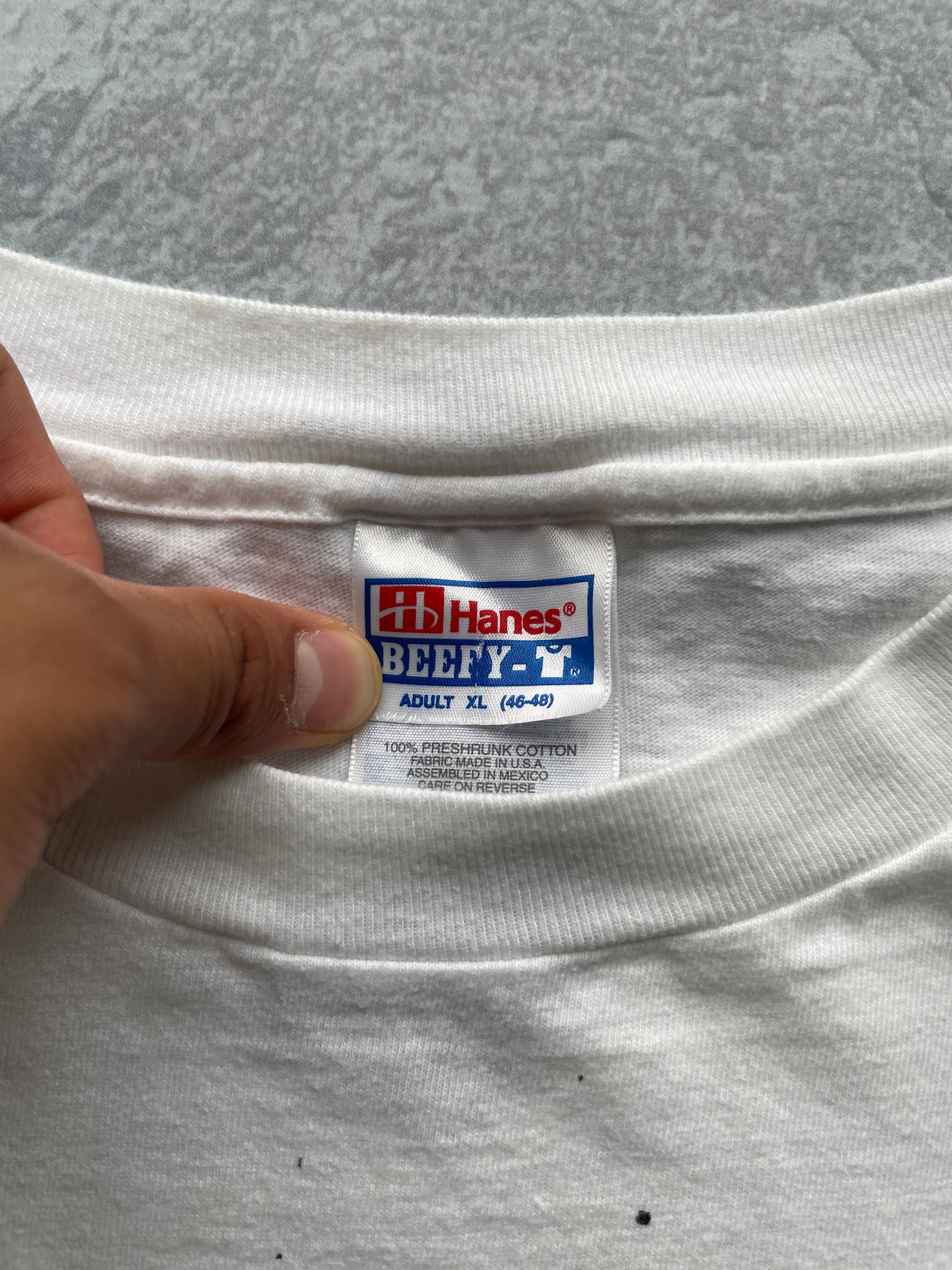 Vintage 90s Dog Years Funny White Tee - XL