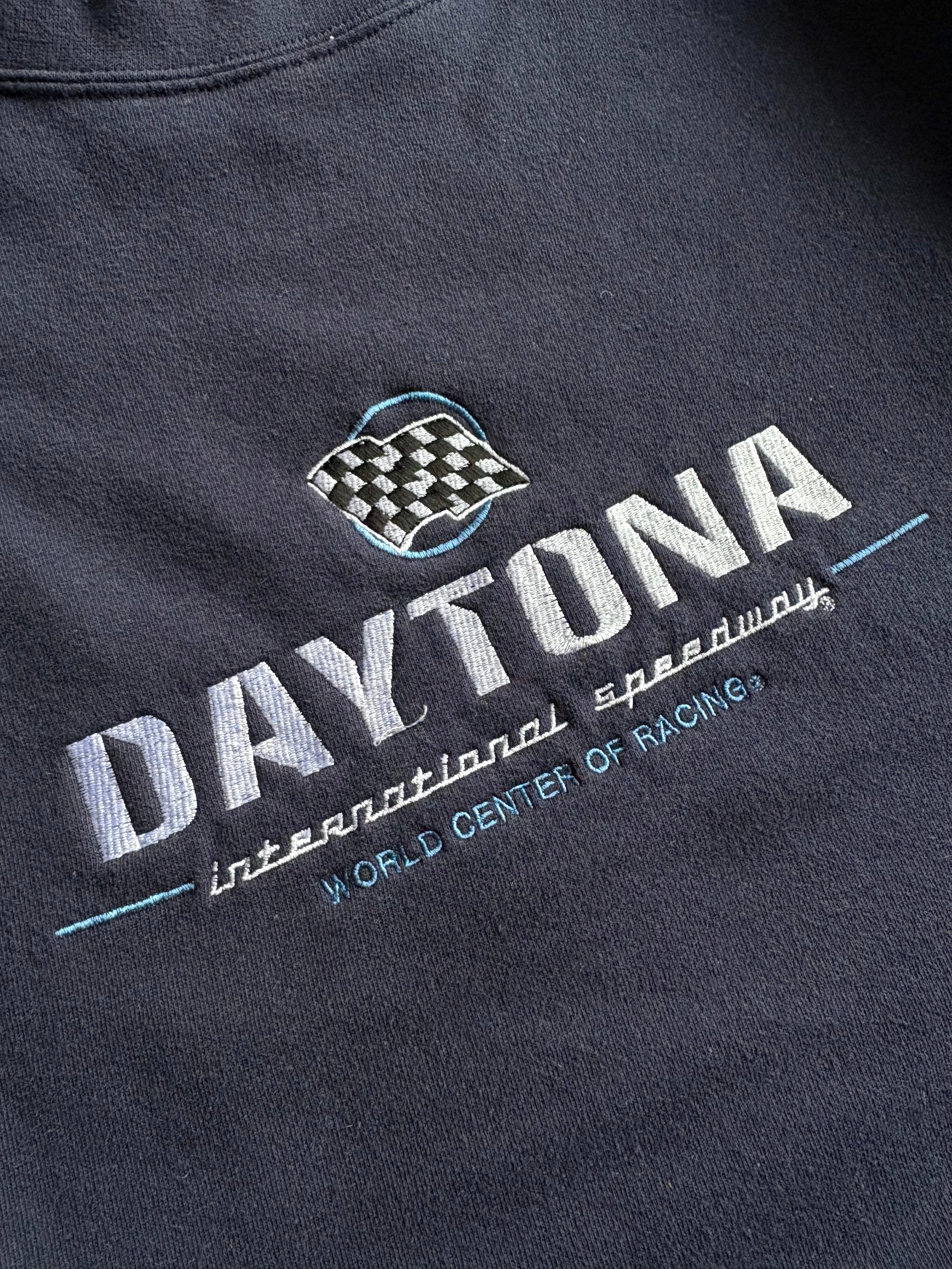 Vintage Y2K Daytona Racing Navy Crewneck Sweater -2XL