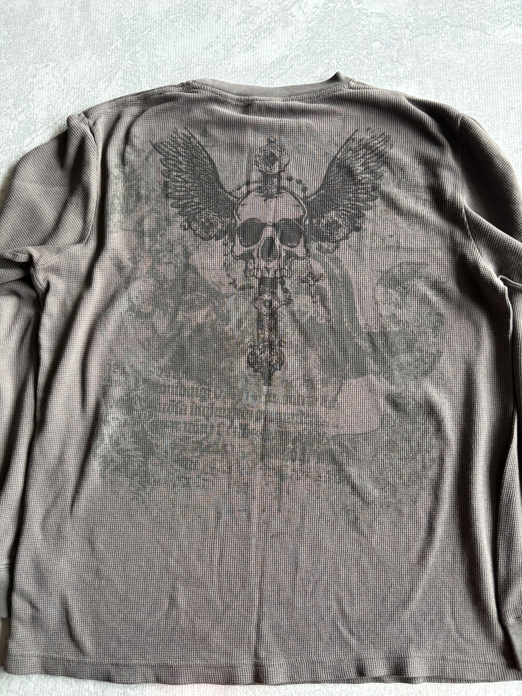 Vintage Y2K MMA Elite Thermal Longsleeve Tee Shirt - XL