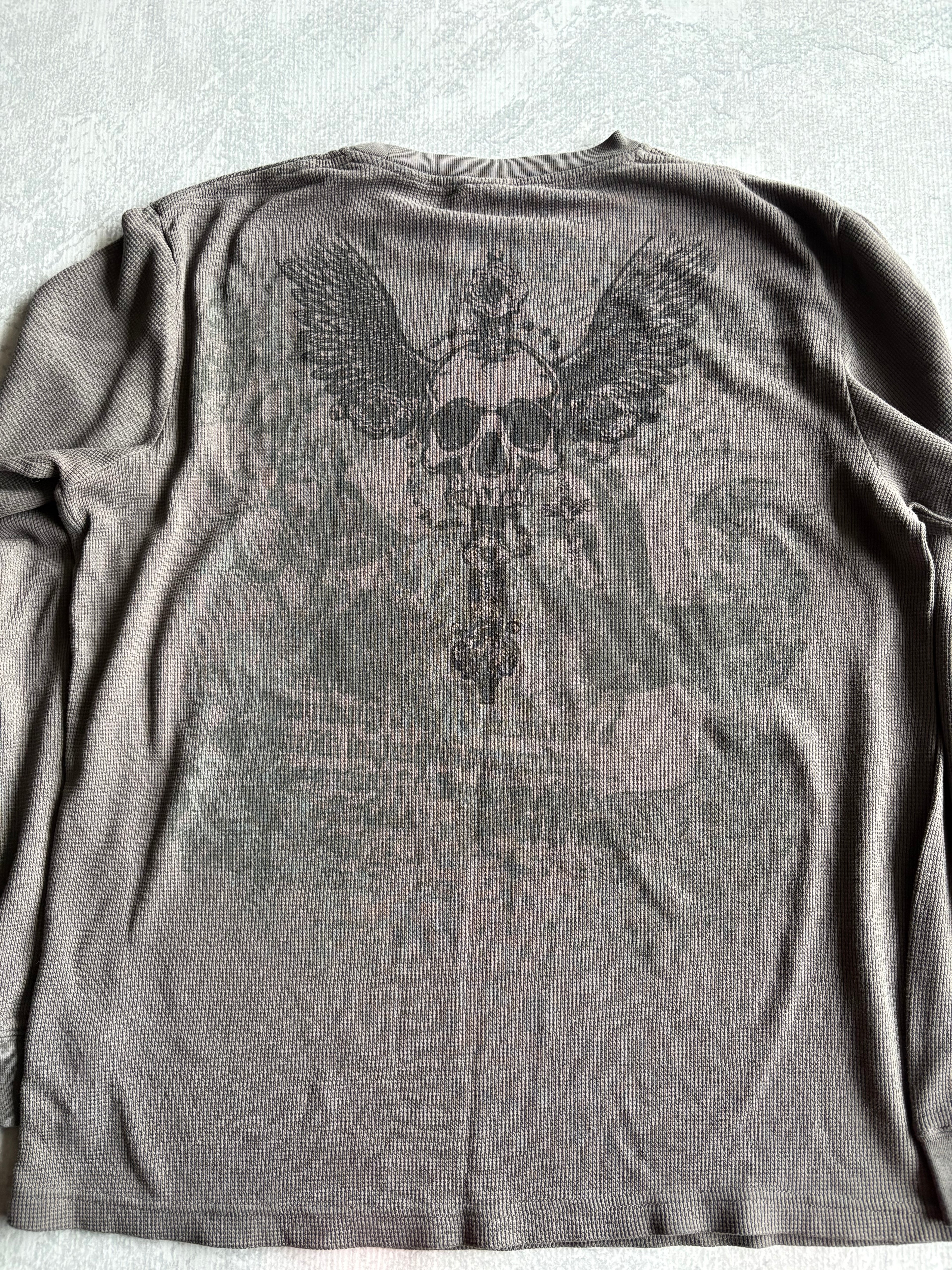 Vintage Y2K MMA Elite Thermal Longsleeve Tee Shirt - XL