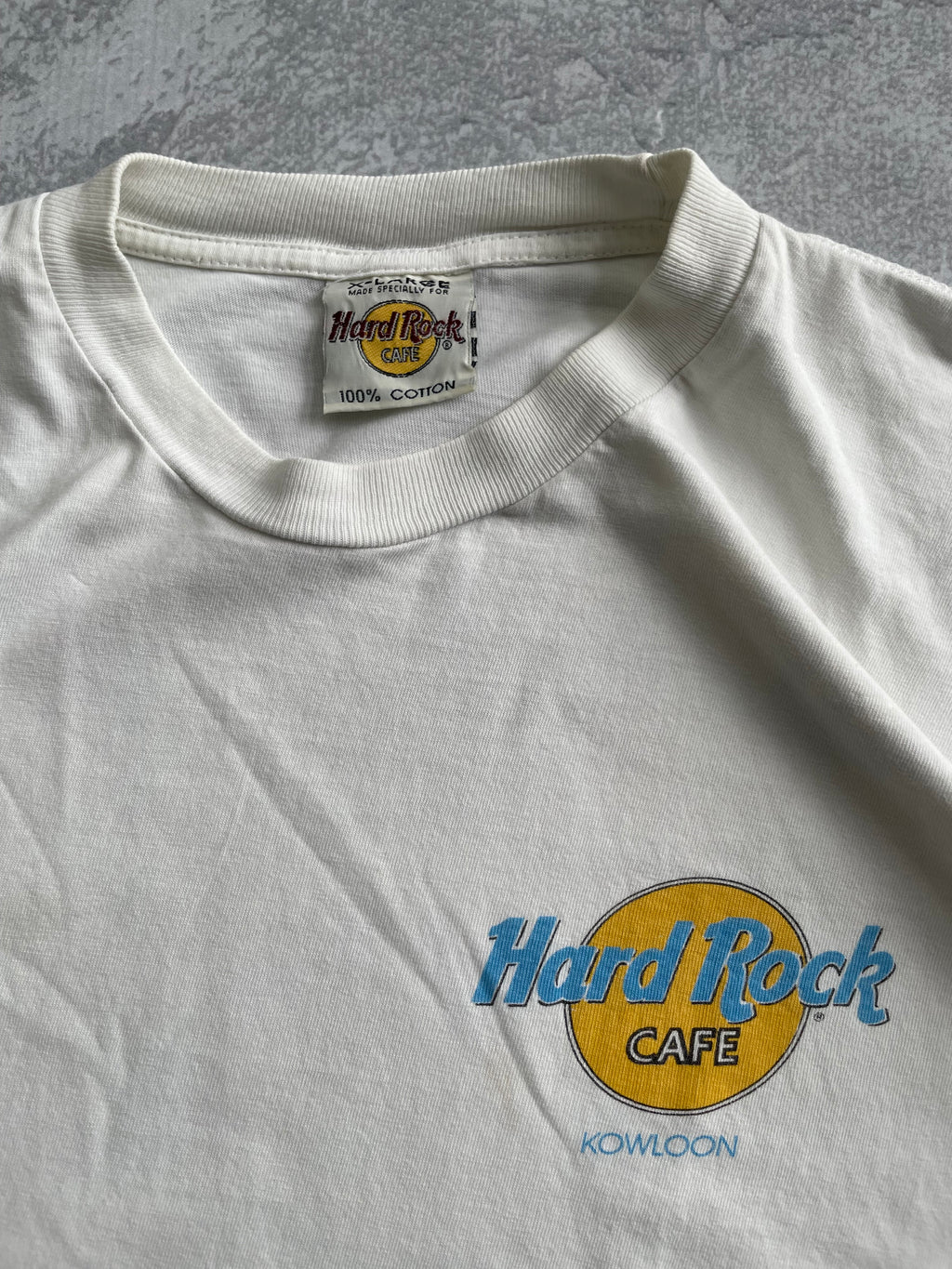 Vintage 90s Hard rock Dragon White Tee Shirt - XL