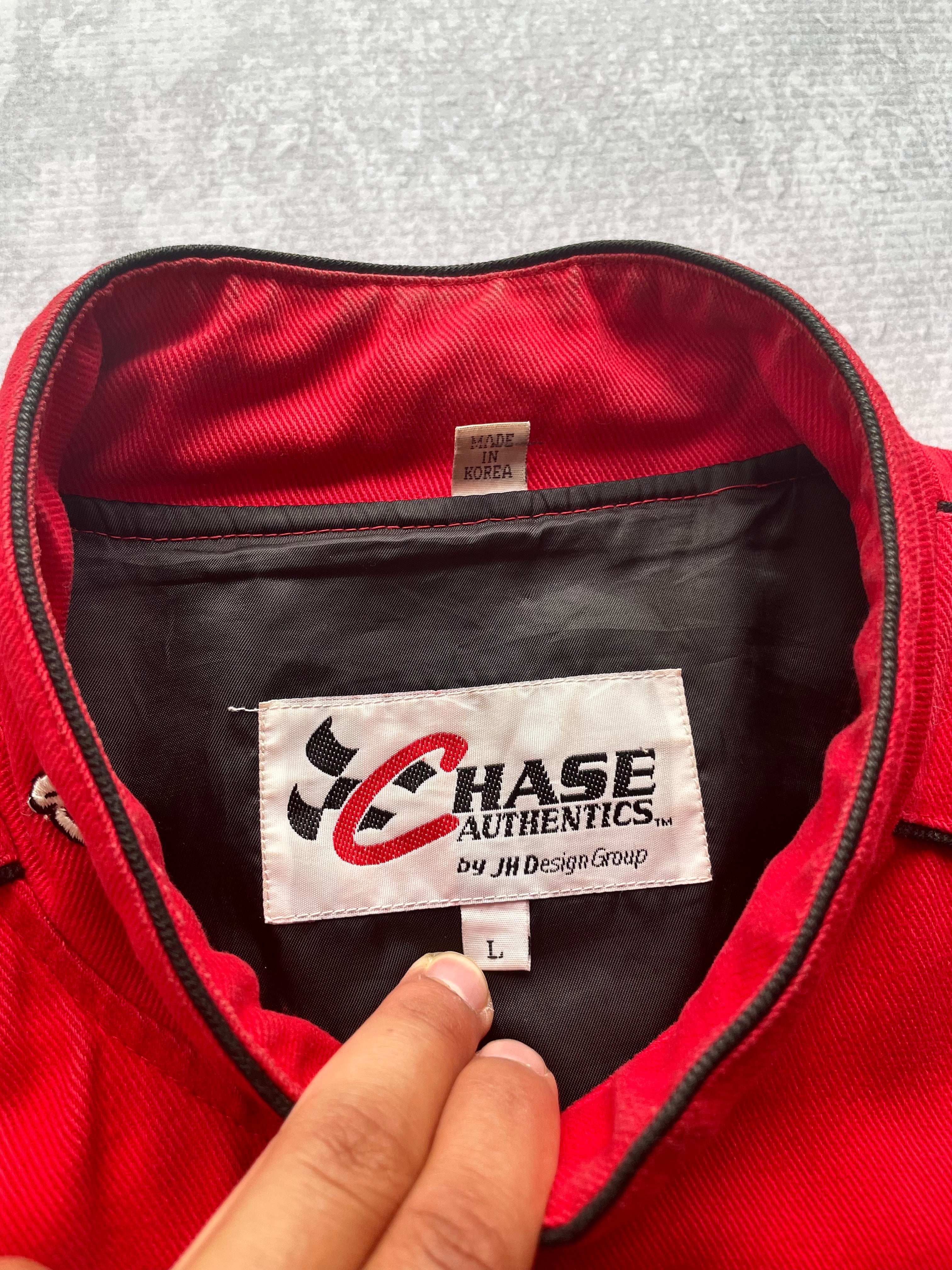 Vintage 90s Dale Earnhardt Jr Bud NASCAR Budweiser Jacket - L