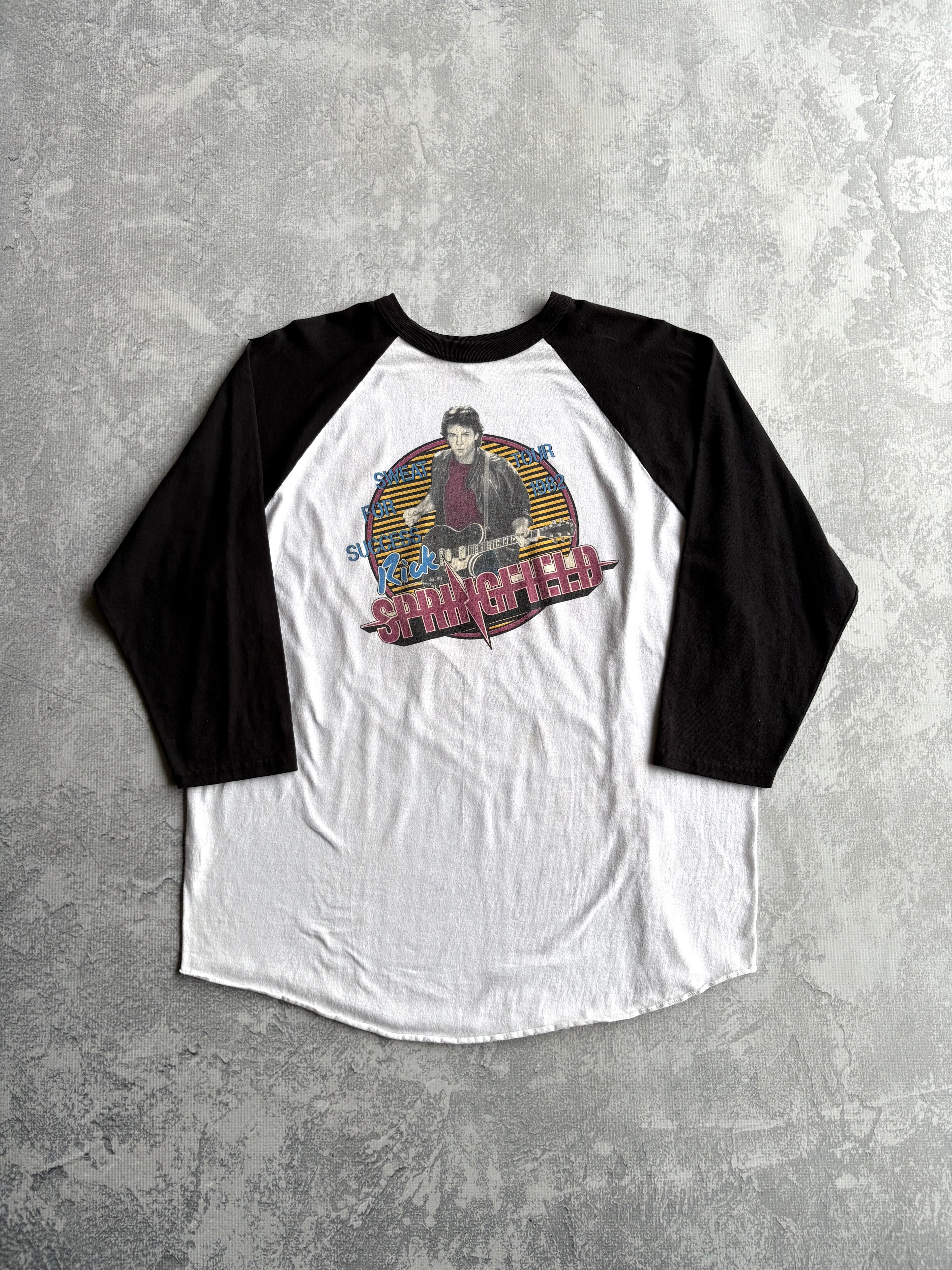 Vintage 1982 Rick Springfield Sweat for Success Tour Jersey Shirt - XL