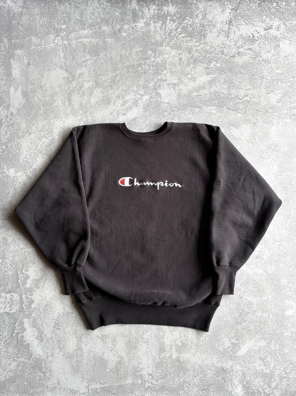 Vintage 90s Champion Reverse Weave Black Sweatshirt - 2XL