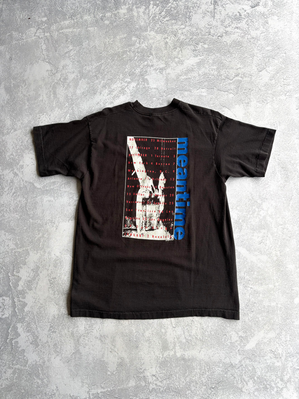 Vintage 1992 Helmet Meantime Concert Tour Amrep Amphetamine Reptile Tee Shirt - XL