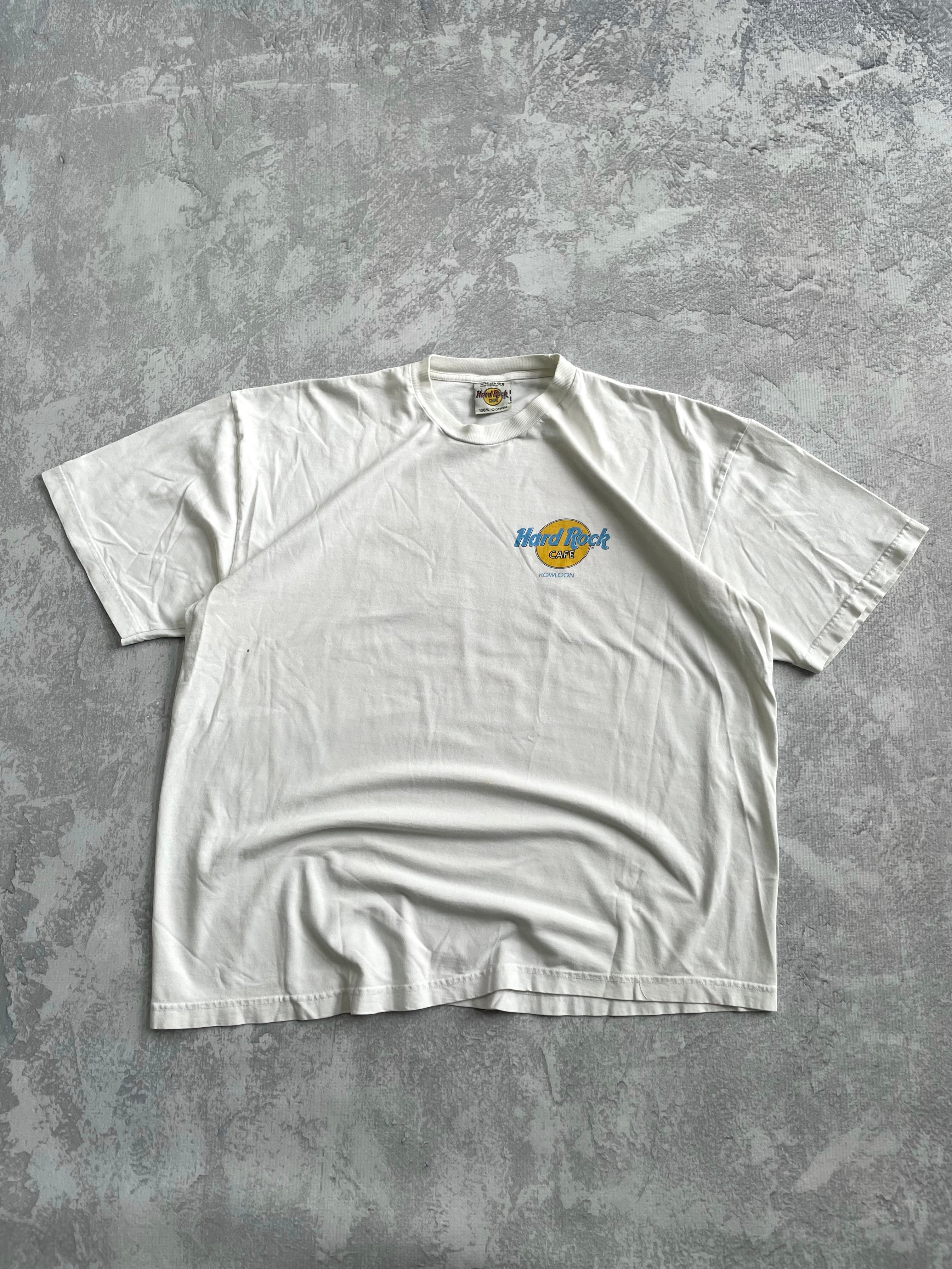 Vintage 90s Hard rock Dragon White Tee Shirt - XL