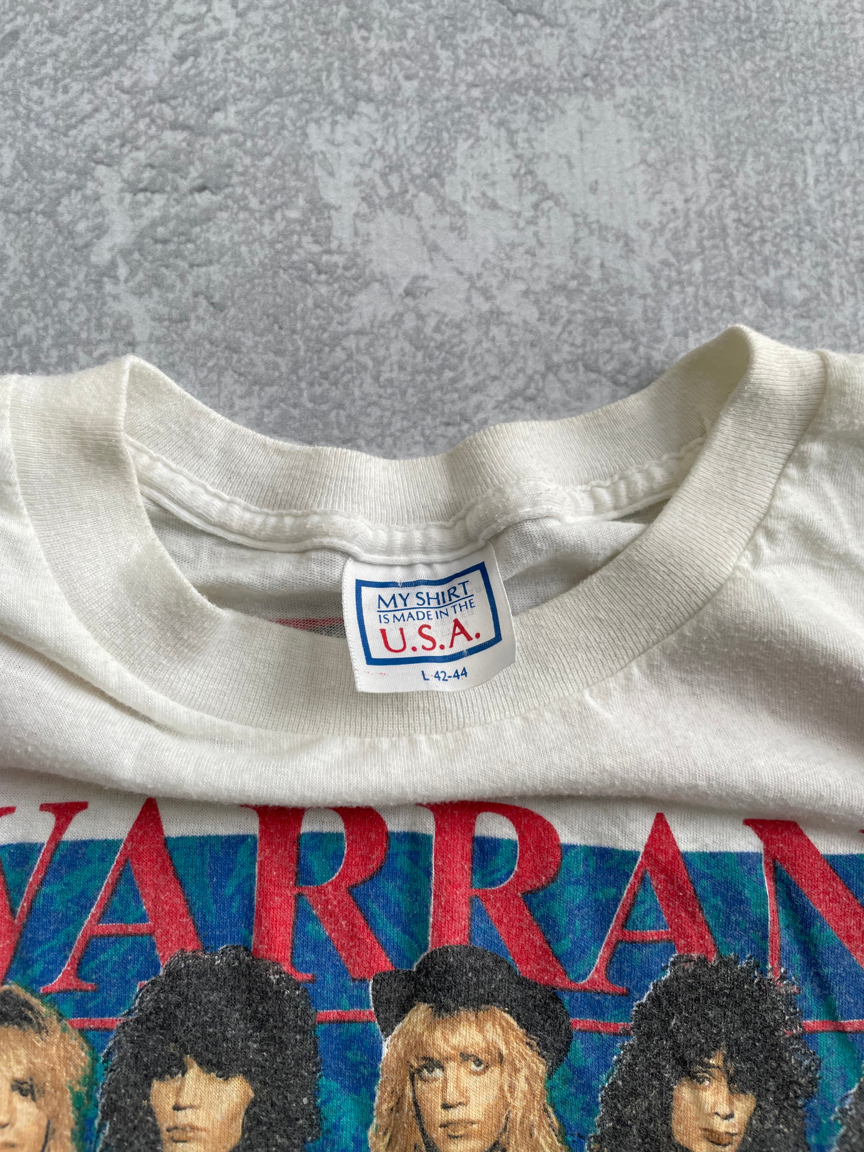 Vintage 1989 Warrant Tour Band Tee Shirt - L