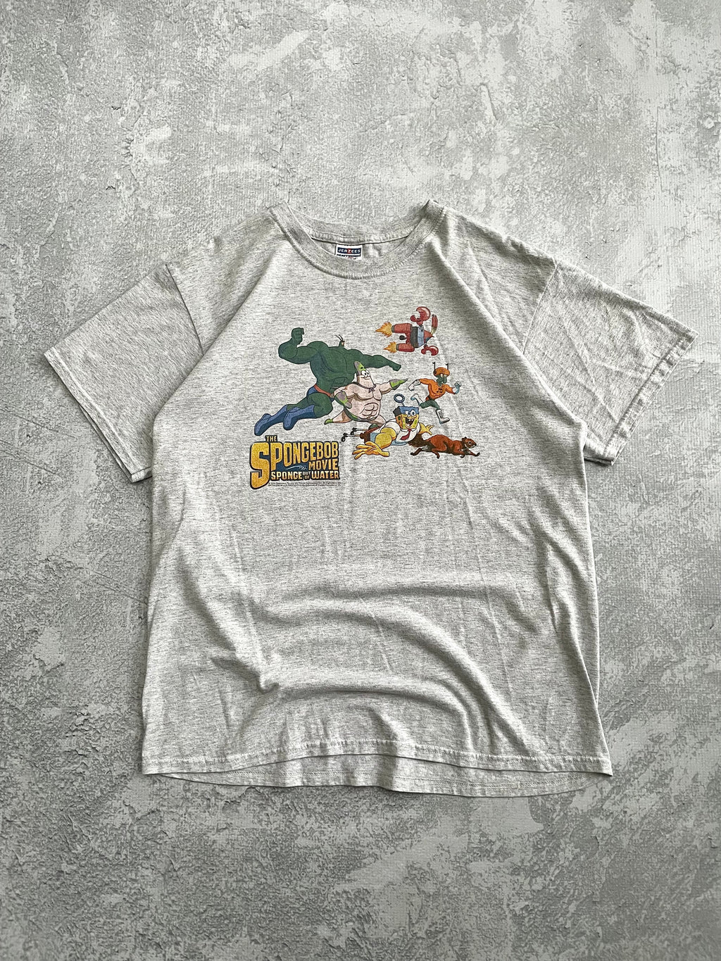 2014 The SpongeBob Movie Grey Tee Shirt - L