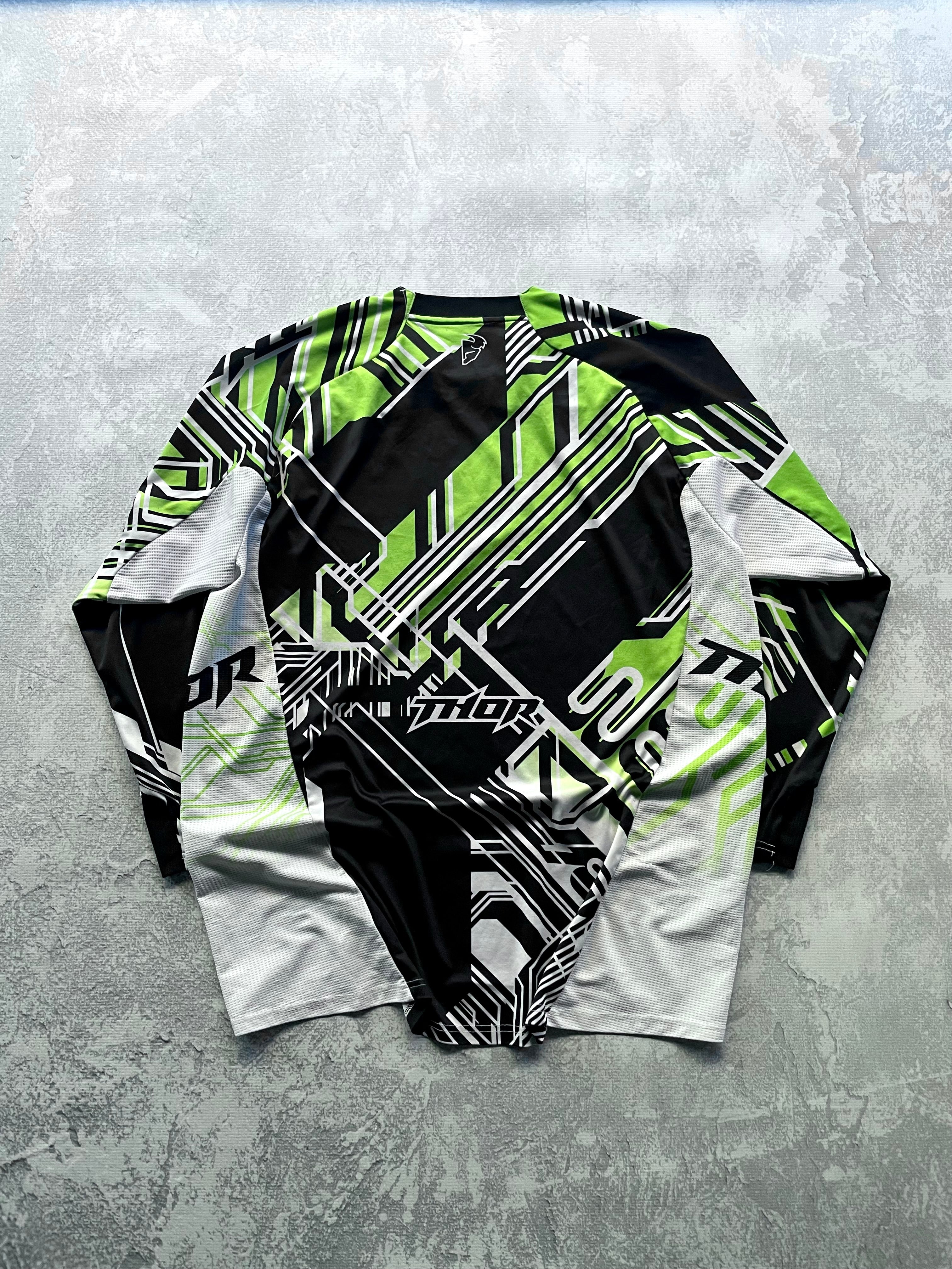 Y2K Thor All Over Print Fox Racing Style Motocross Jersey - XL