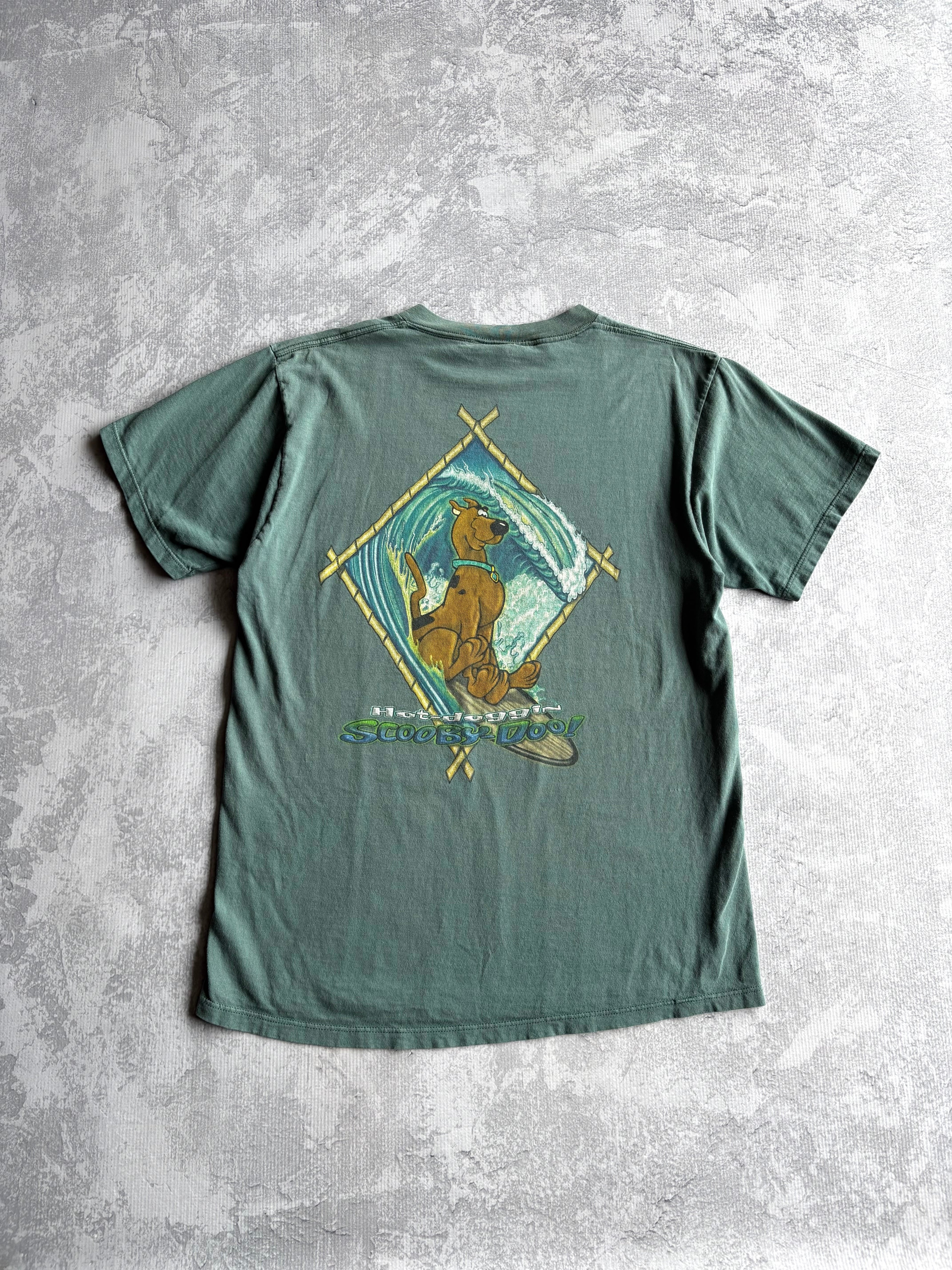Vintage 2000s Scooby Doo Blue Surf Tee Shirt - L