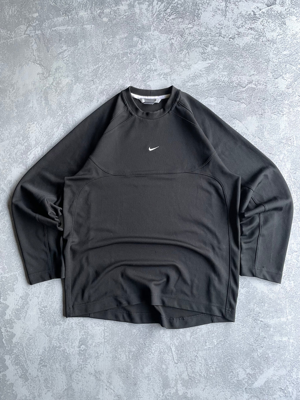 Vintage Y2K Nike Center Swoosh Jersey Sweatshirt - L