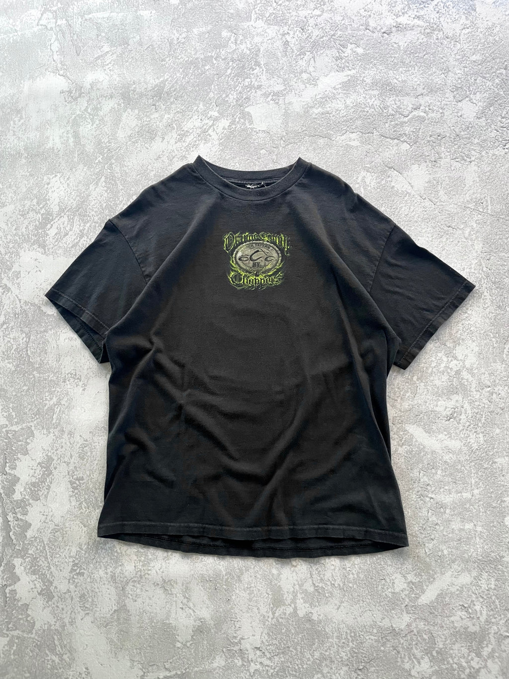 Vintage 2000s Orange County Choppers Halloween Biker Tee Shirt - XL