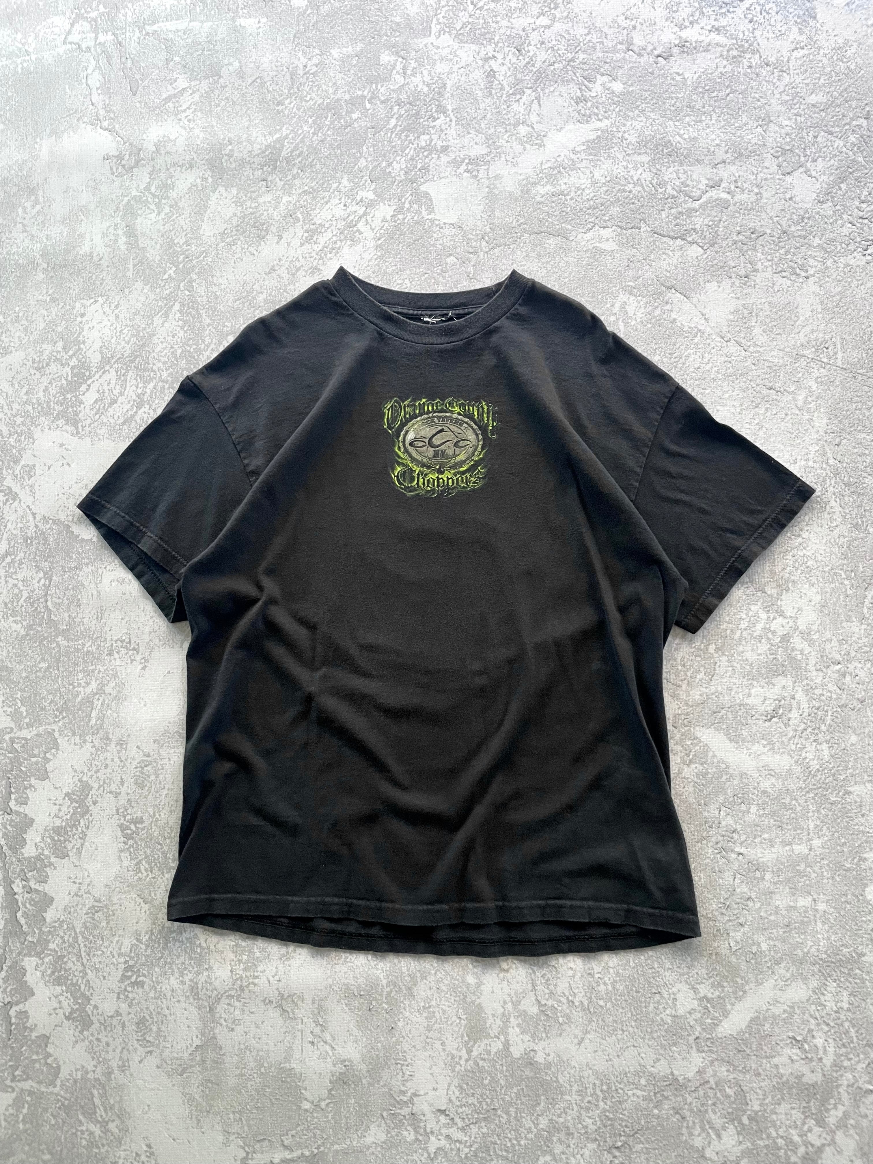 Vintage 2000s Orange County Choppers Halloween Biker Tee Shirt - XL