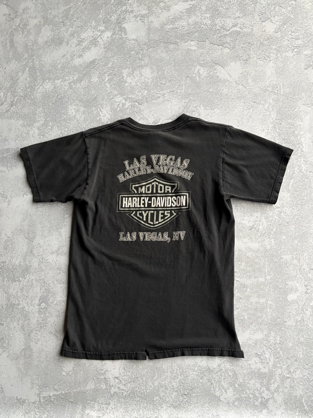 Vintage Harley Davidson Grunge Distressed Tee Shirt - M