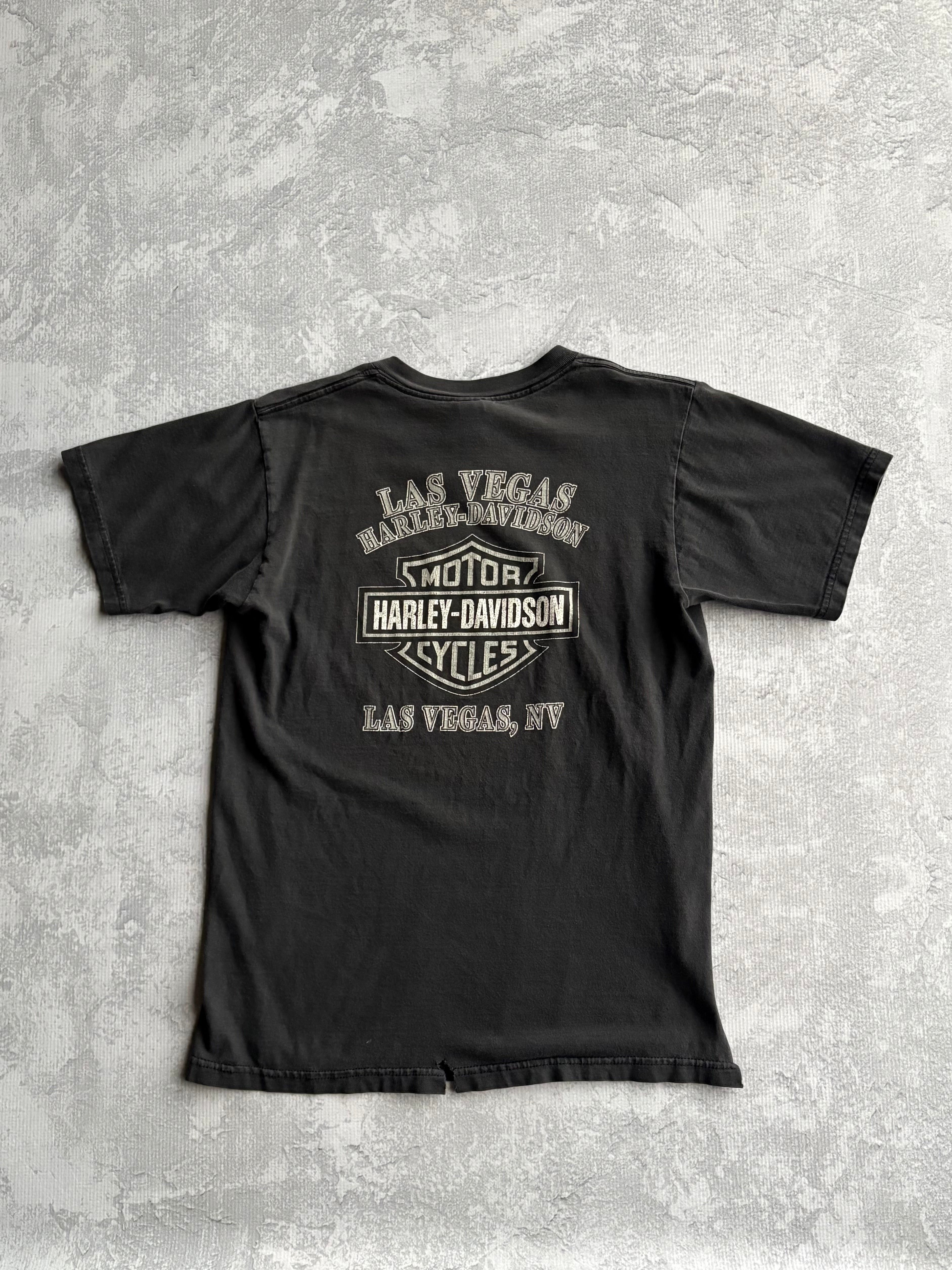 Vintage Harley Davidson Grunge Distressed Tee Shirt - M