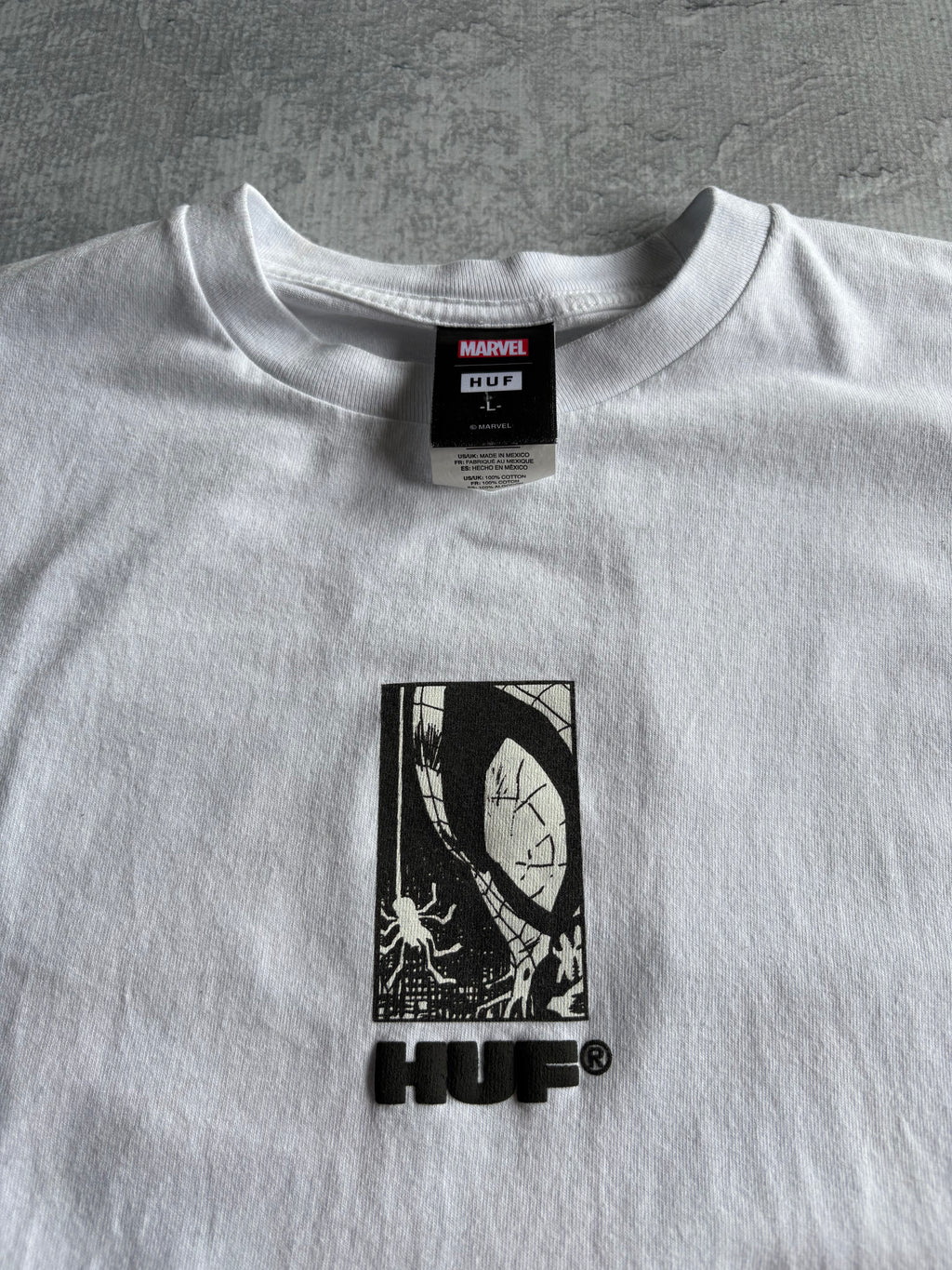 Huf × Spider-Man Big Print Tee Shirt - L