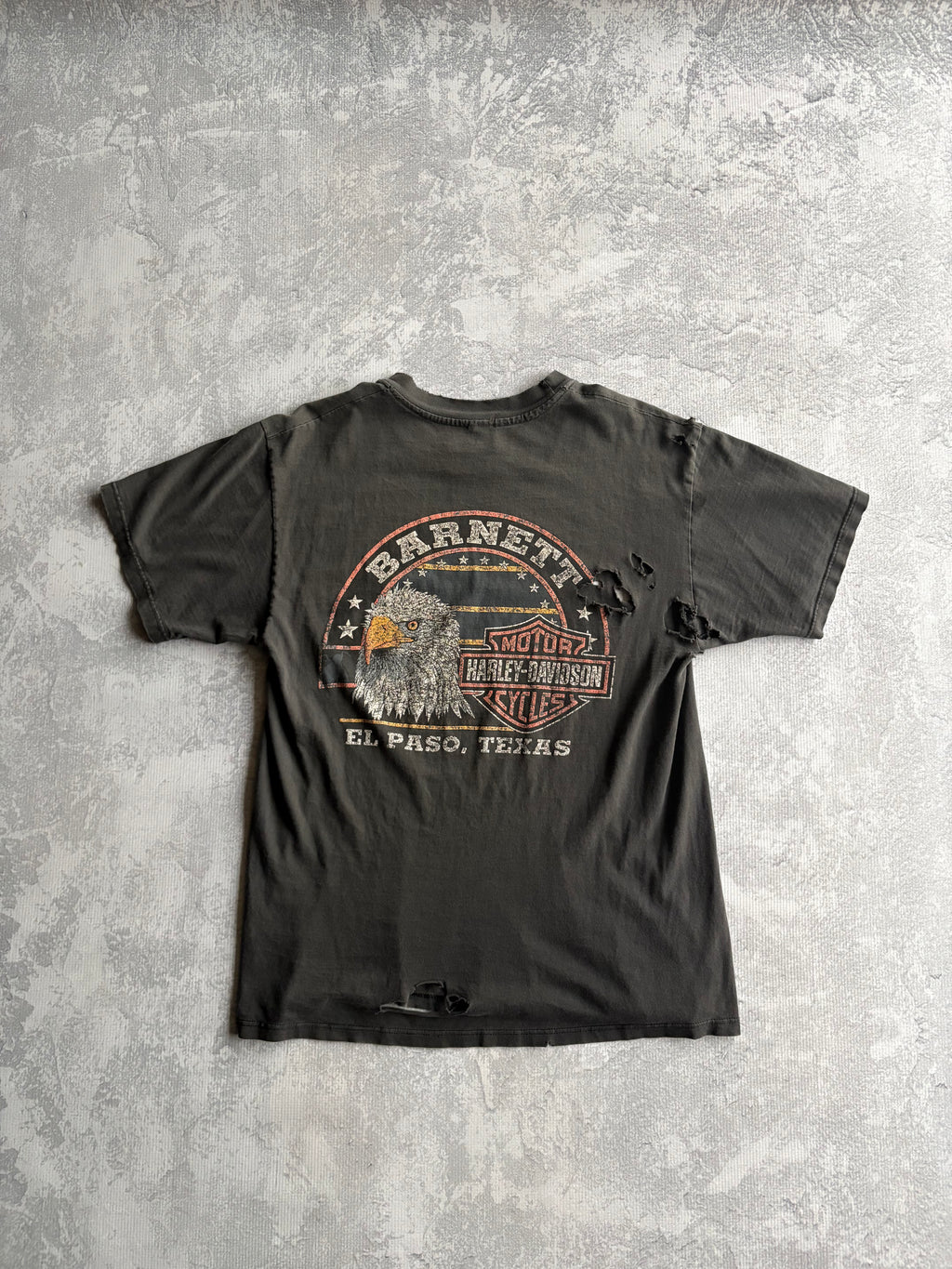 Vintage 1988 Harley Davidson Fat Head Thrashed Tee Shirt - L