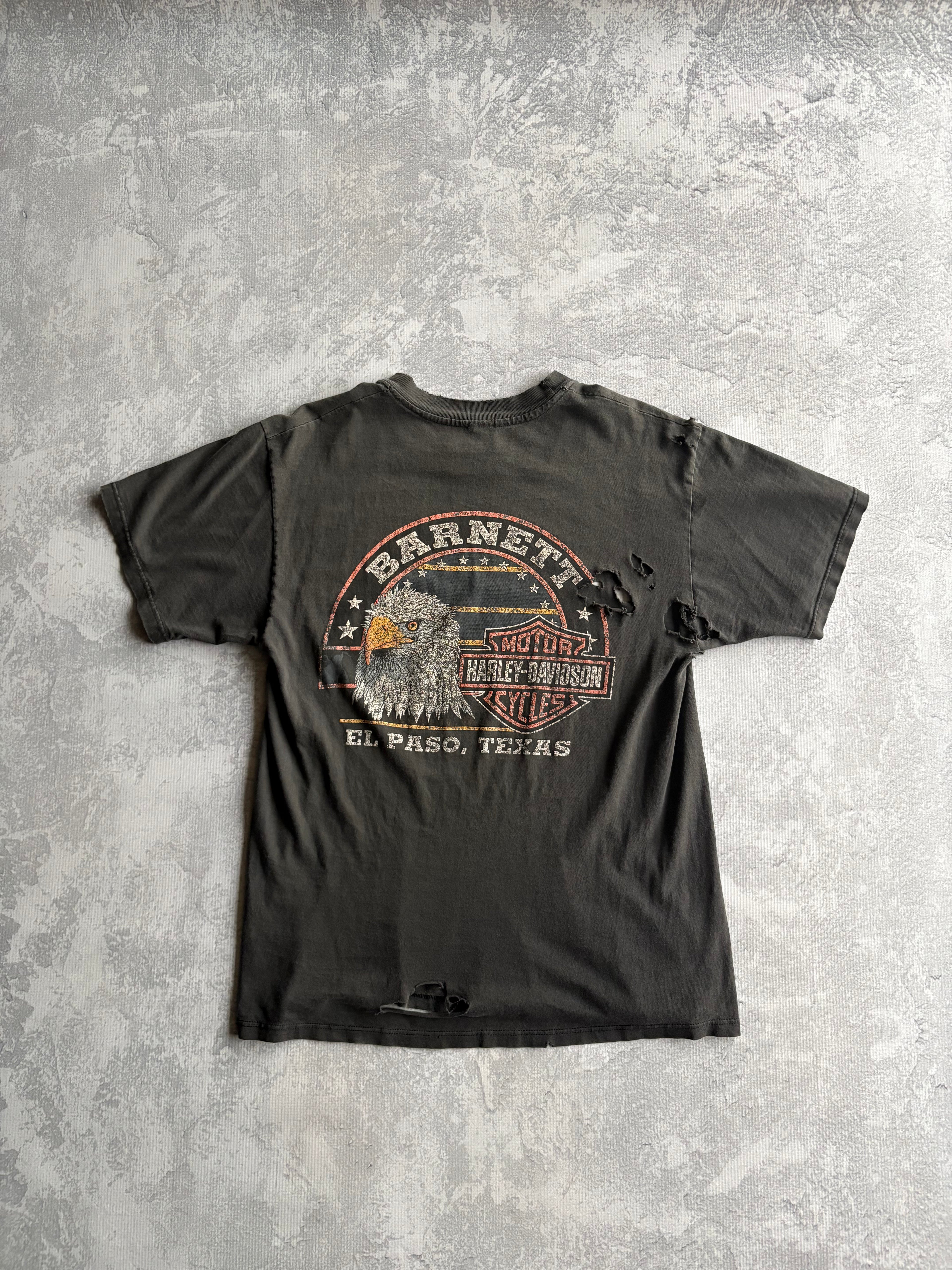 Vintage 1988 Harley Davidson Fat Head Thrashed Tee Shirt - L