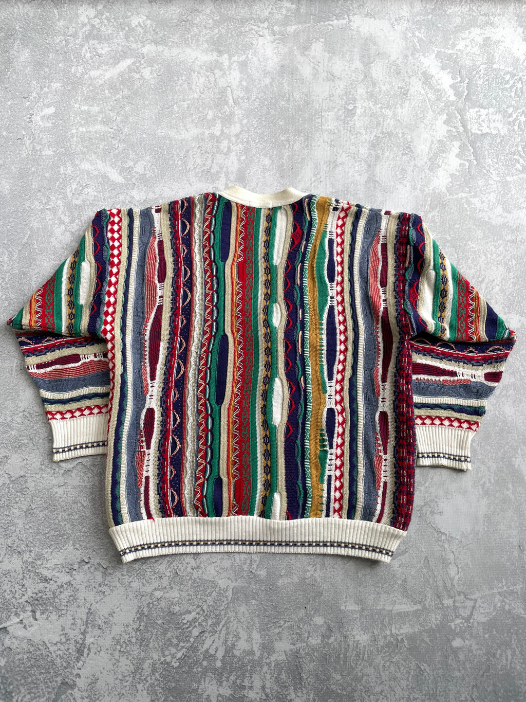 Vintage Cotton Traders Coogi Style Cardigan