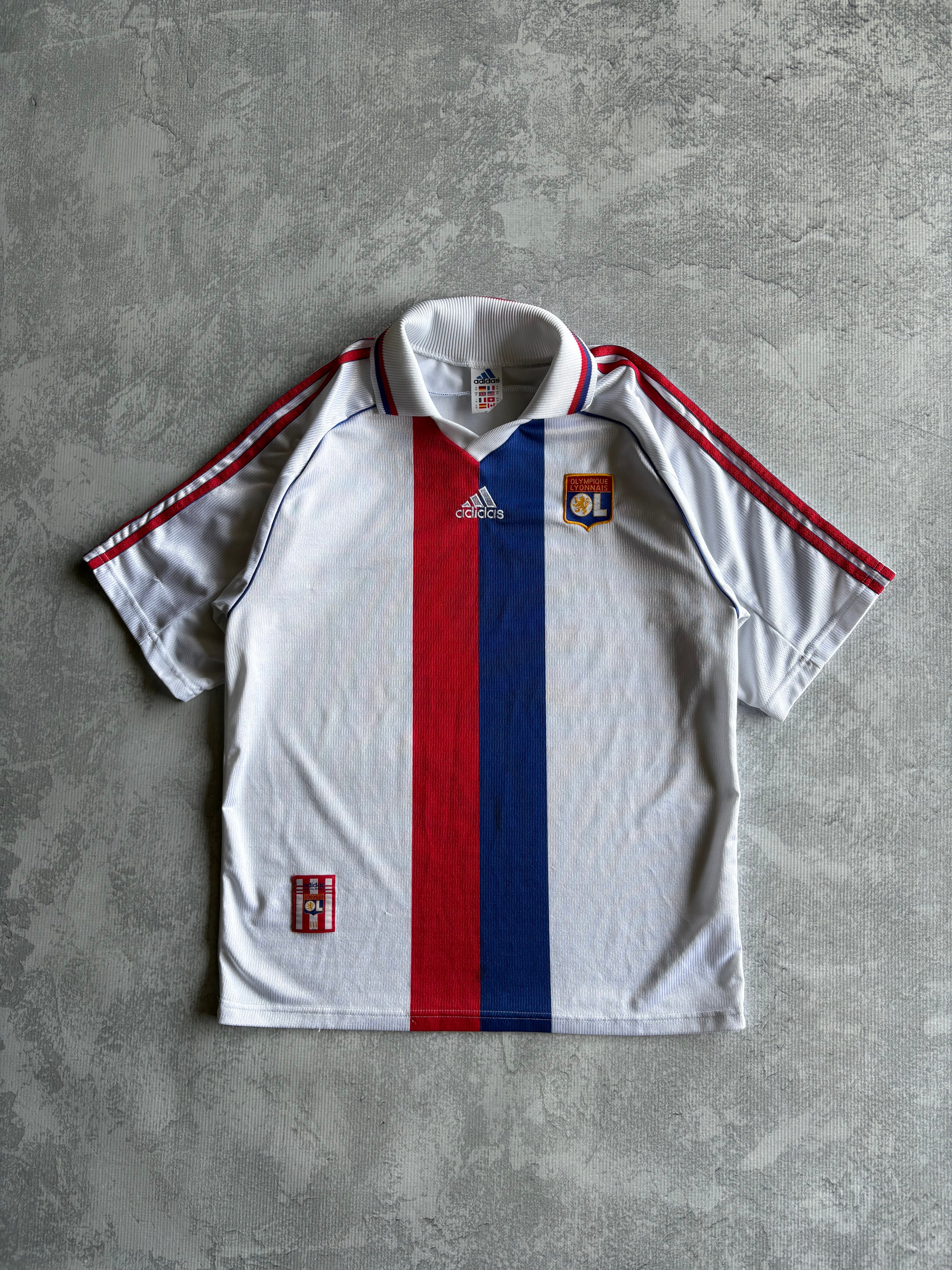 Vintage Adidas 1998-2000 Olympique Lyonnais Home Football Jersey - M