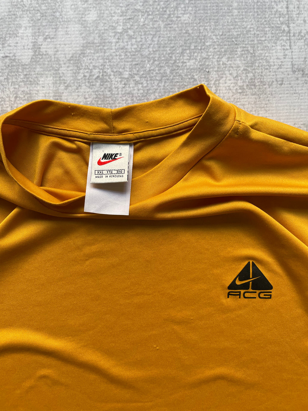 Vintage 90s Nike ACG Yellow Athletic Longsleeve Jersey - 2XL