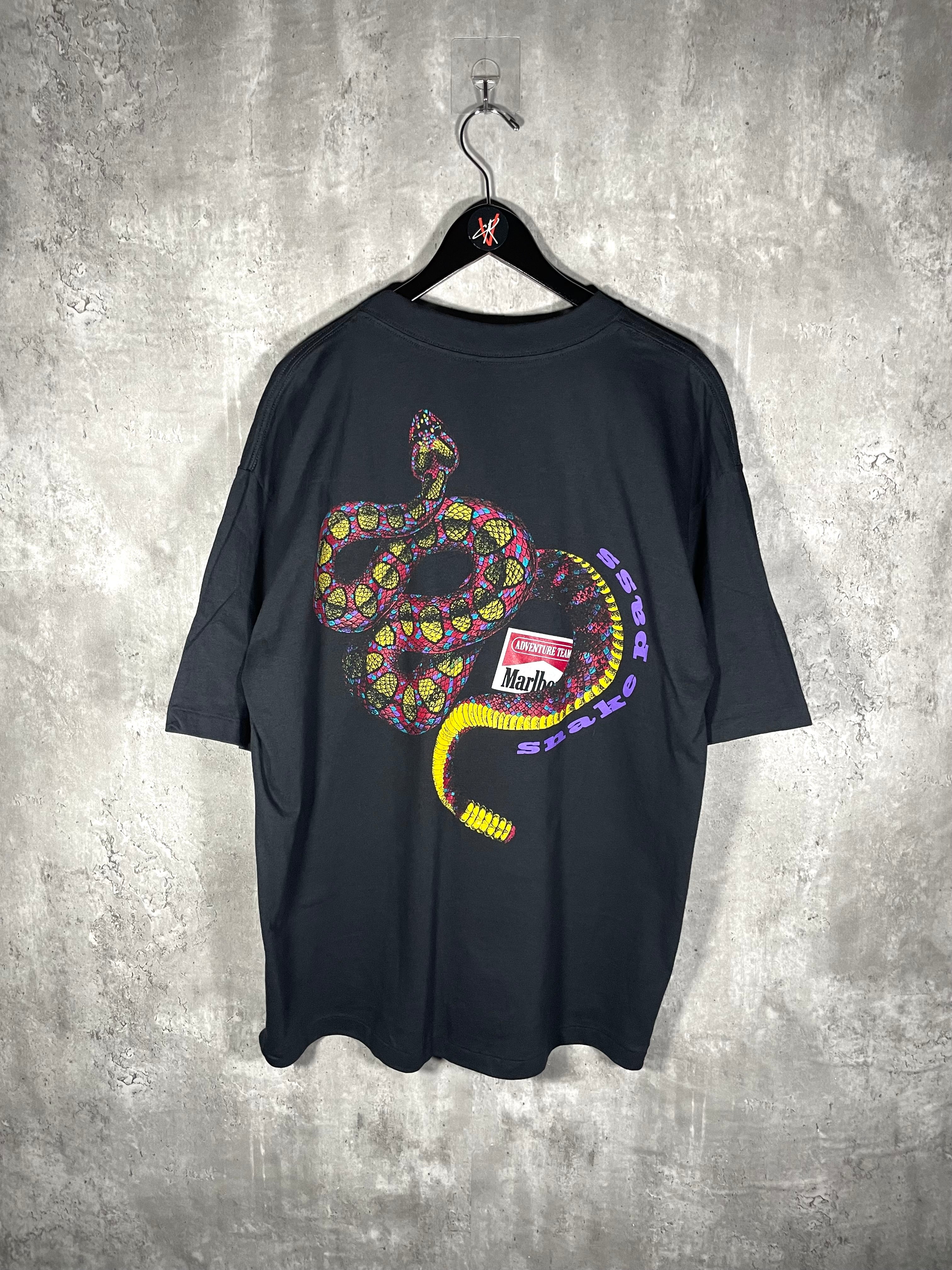 Vintage Rare 1990s Marlboro Snake Pass Tee Shirt - XL