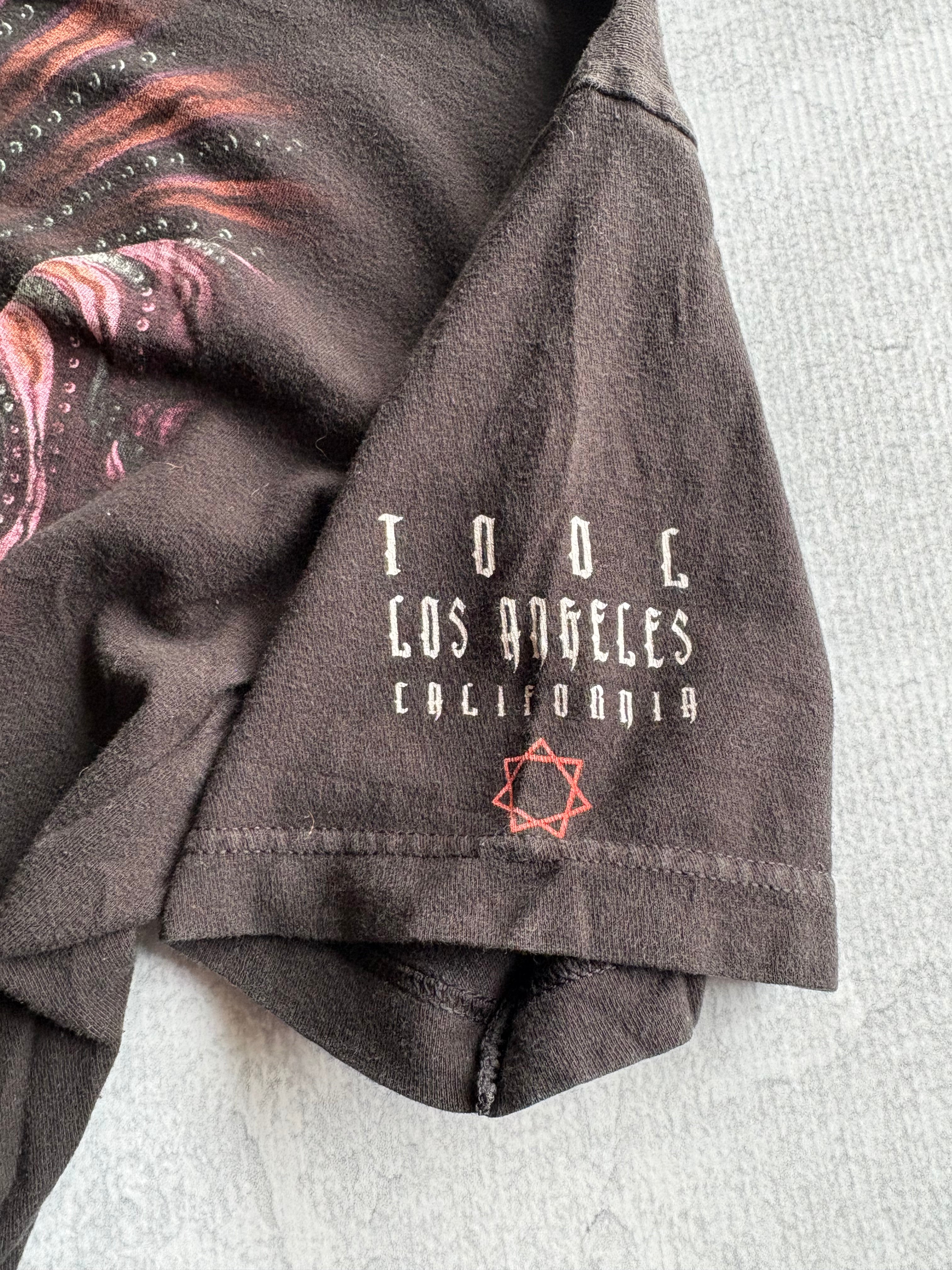 Y2k Tool Rock Band Los Angeles Concert Black Tee Shirt - L